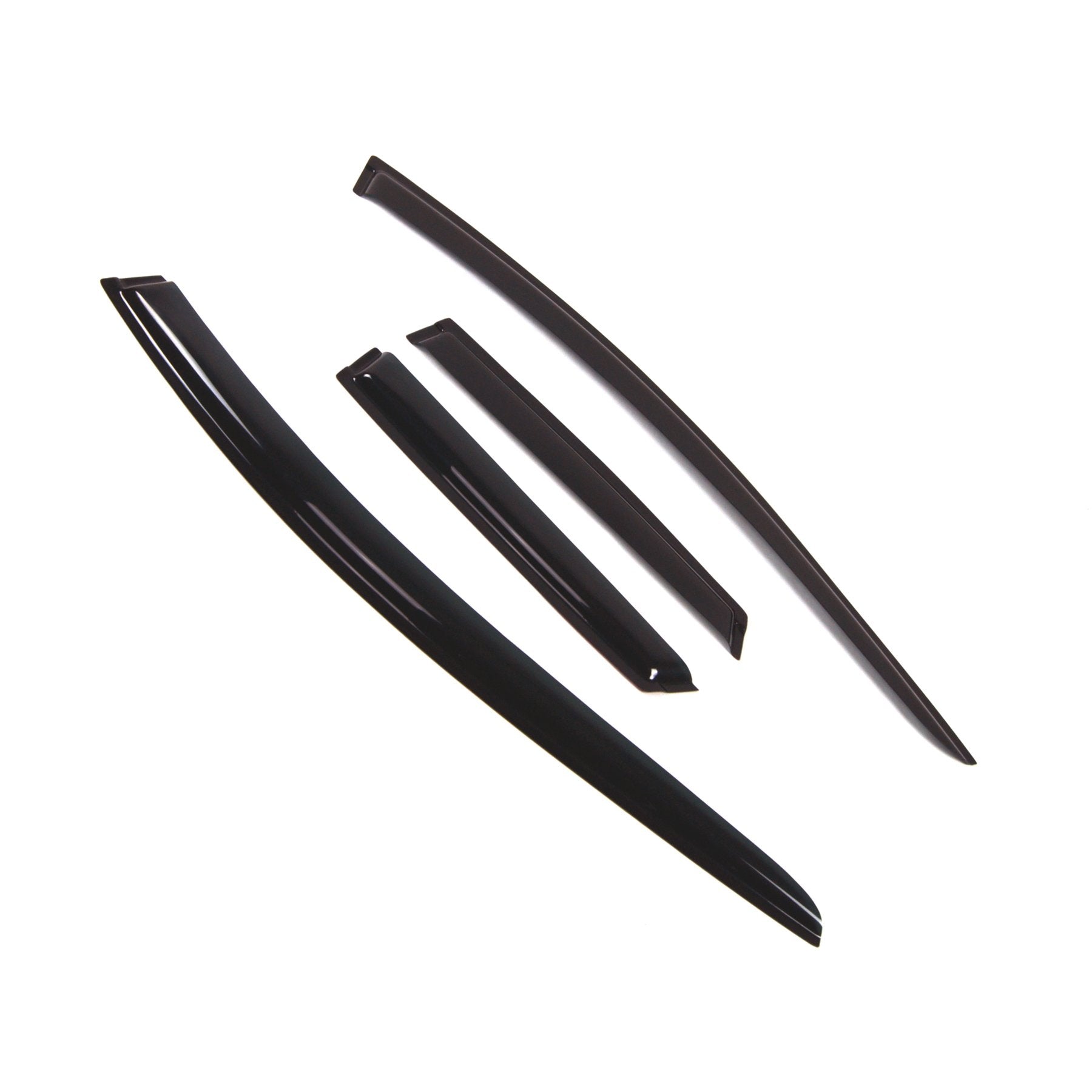 Tuningpros Wd2-310 Dark Smoke 4 Pcs Set Window Visor (Outside Mount) Deflector Rain Guard Compatible With 2007-2011 Mazda Cx-7