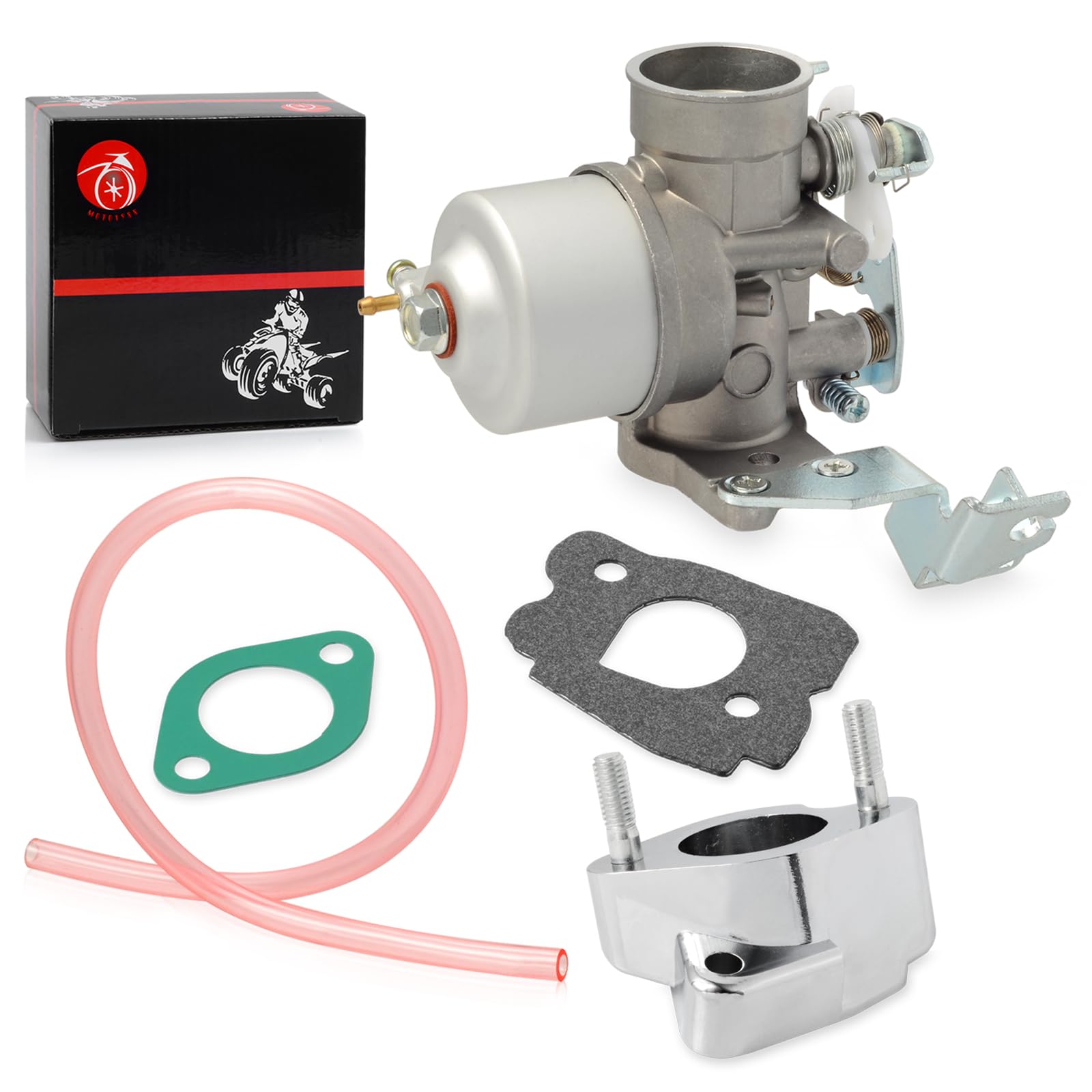 MOTO1988 Carburetor & Aluminum Intake Manifold Boot W/Gasket for YAMAHA Golf Cart G2 G8 G9 G11 (85-95)