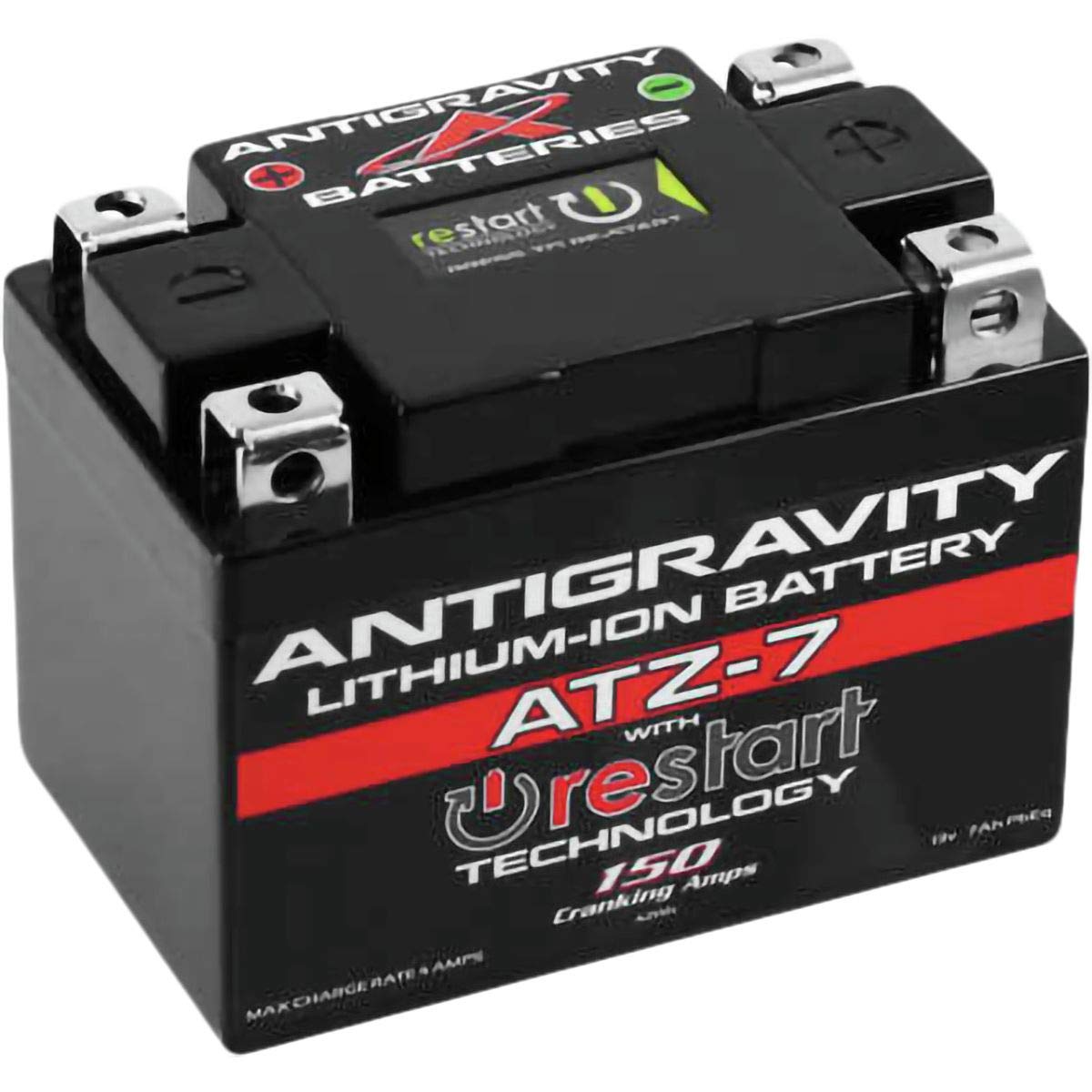 Antigravity Atz-7 Performance Lithium Motorcycle Powersport Battery With Built-In Jump Starting, 3.5Amp Hours Atv, Quad, Honda,