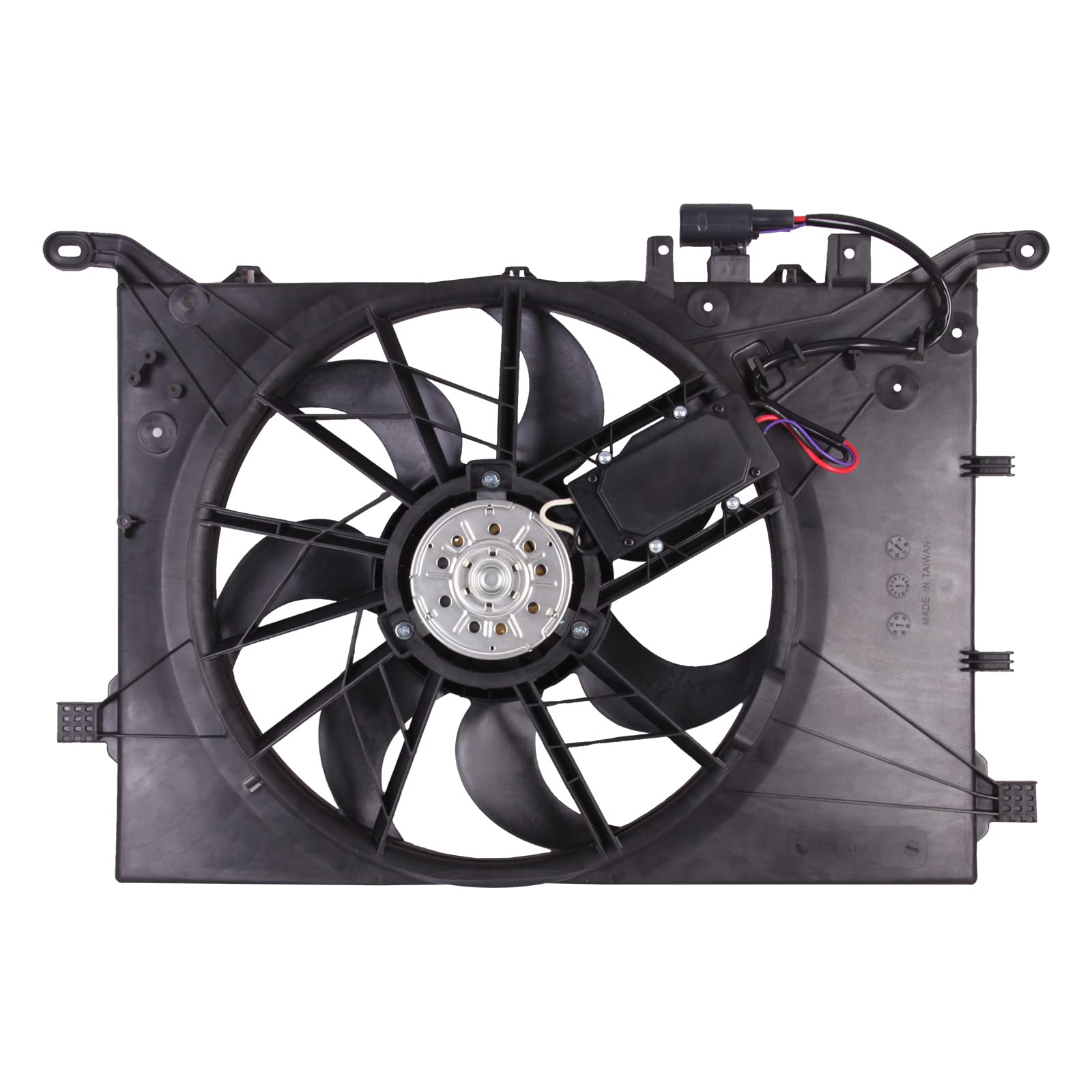 TYG OE Replacement(CAPA Quality) Cooling Fan Extra Silent for 1999-2006 Volvo S80 5CYL & 2004-2006 6CYL, 2004-2005 S60 2.5L w/Tu