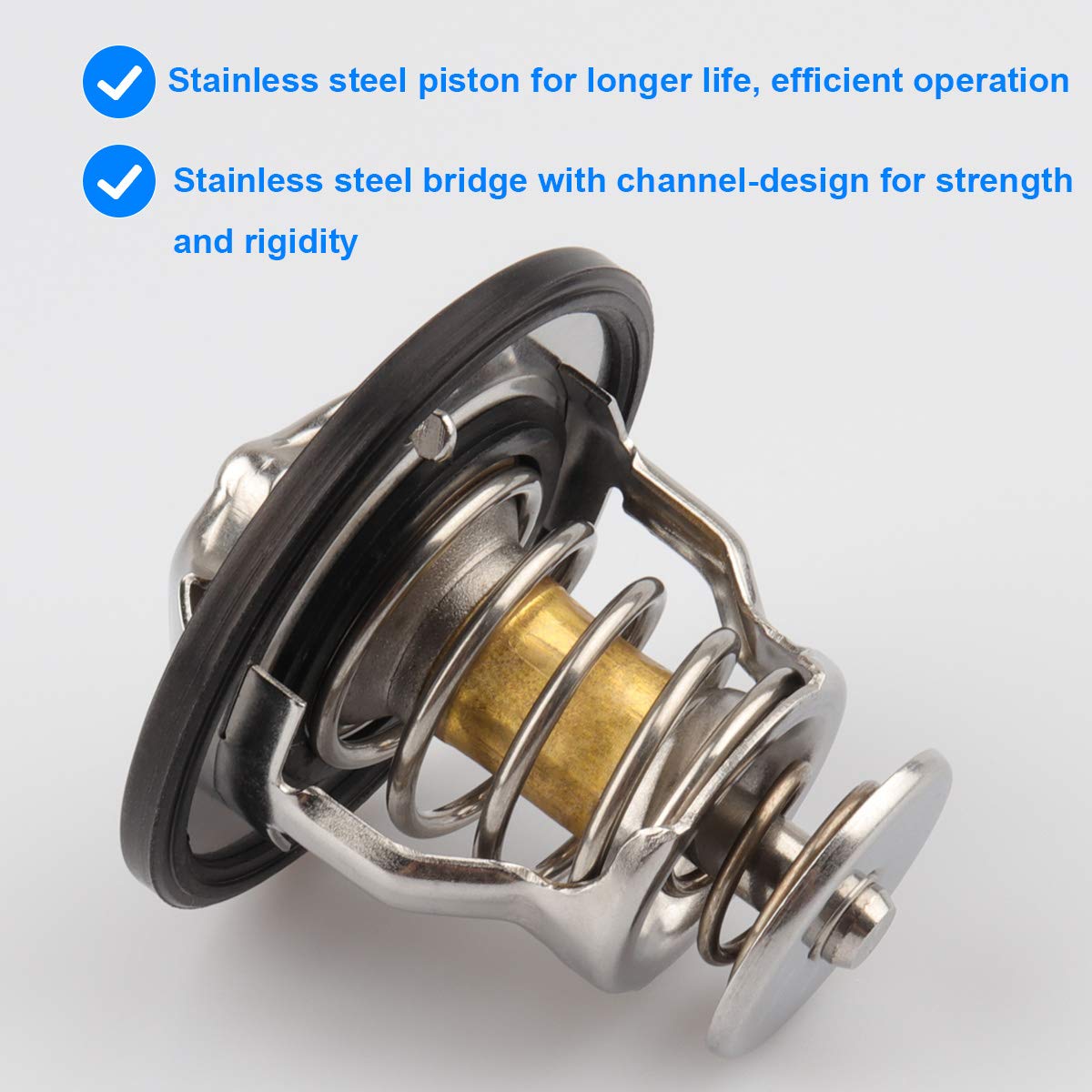 Engine Thermostat, Replace 90916-A3003, 90916A3003, 90916-03129 Compatible With Toyota Lexus - Avalon, Camry, Corolla, Highlander, Matrix, Rav4, Sienna, Solara, Tacoma, Ls400, Gs300, Yaris, More