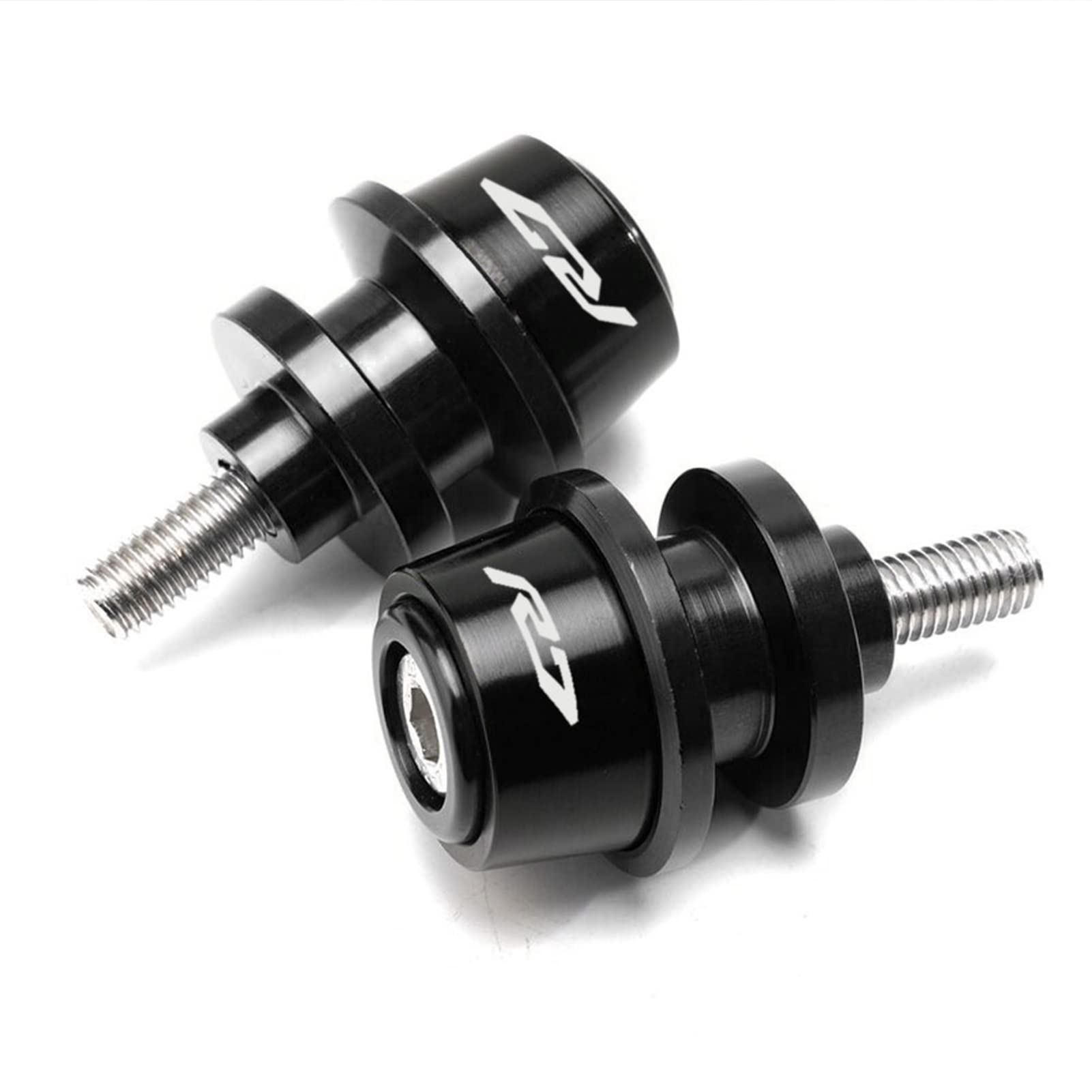 Mowok Swingarm Spool Slider Fits For Yamaha R7 Yzfr7 Yzf R7 2021 2022 2023 2024 2025 Motorcycle Accessories Stand Screws (Black)