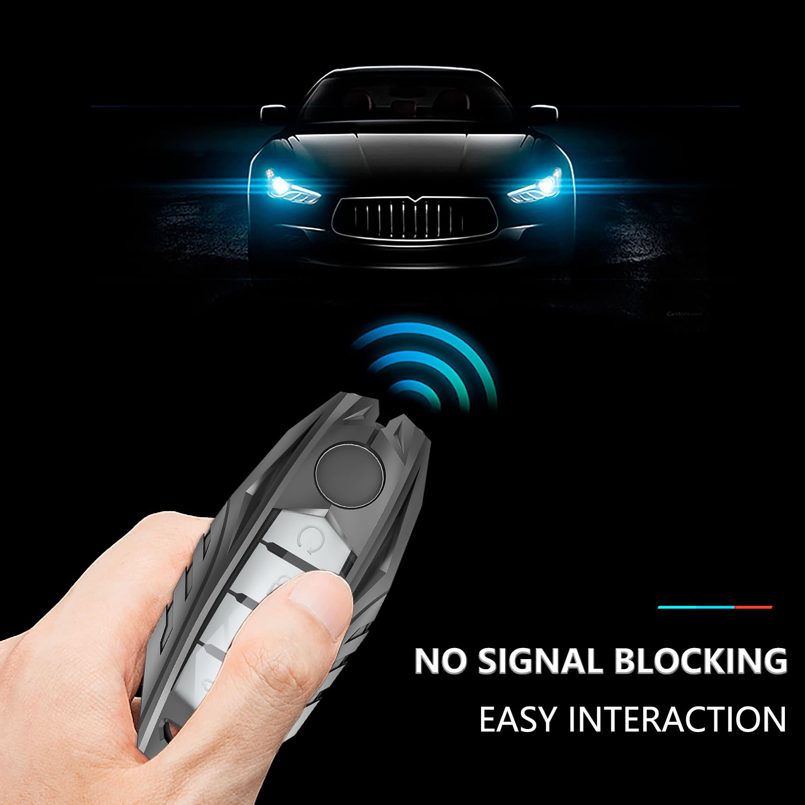 Ocezbiis For Nissan Key Fob Cover,Keychain,Zinc Alloy Protection Car Key Case For Altima Maxima Rogue Armada Pathfinder Morano V