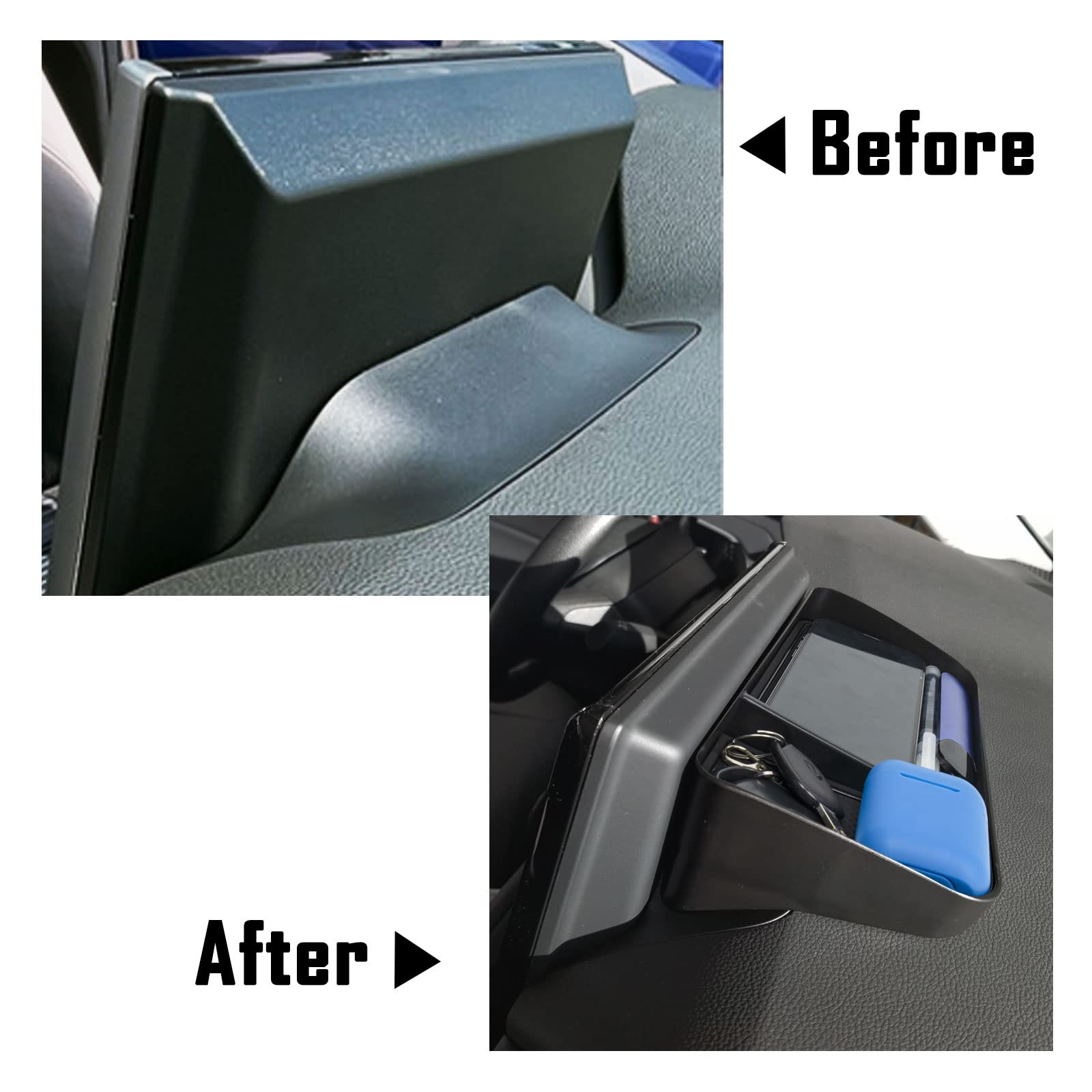 Neepiar Center Console Dash Storage Tray Compatible With 2019-2022 2023 2024 Toyota Rav4 Abs Material Center Console Organizer S