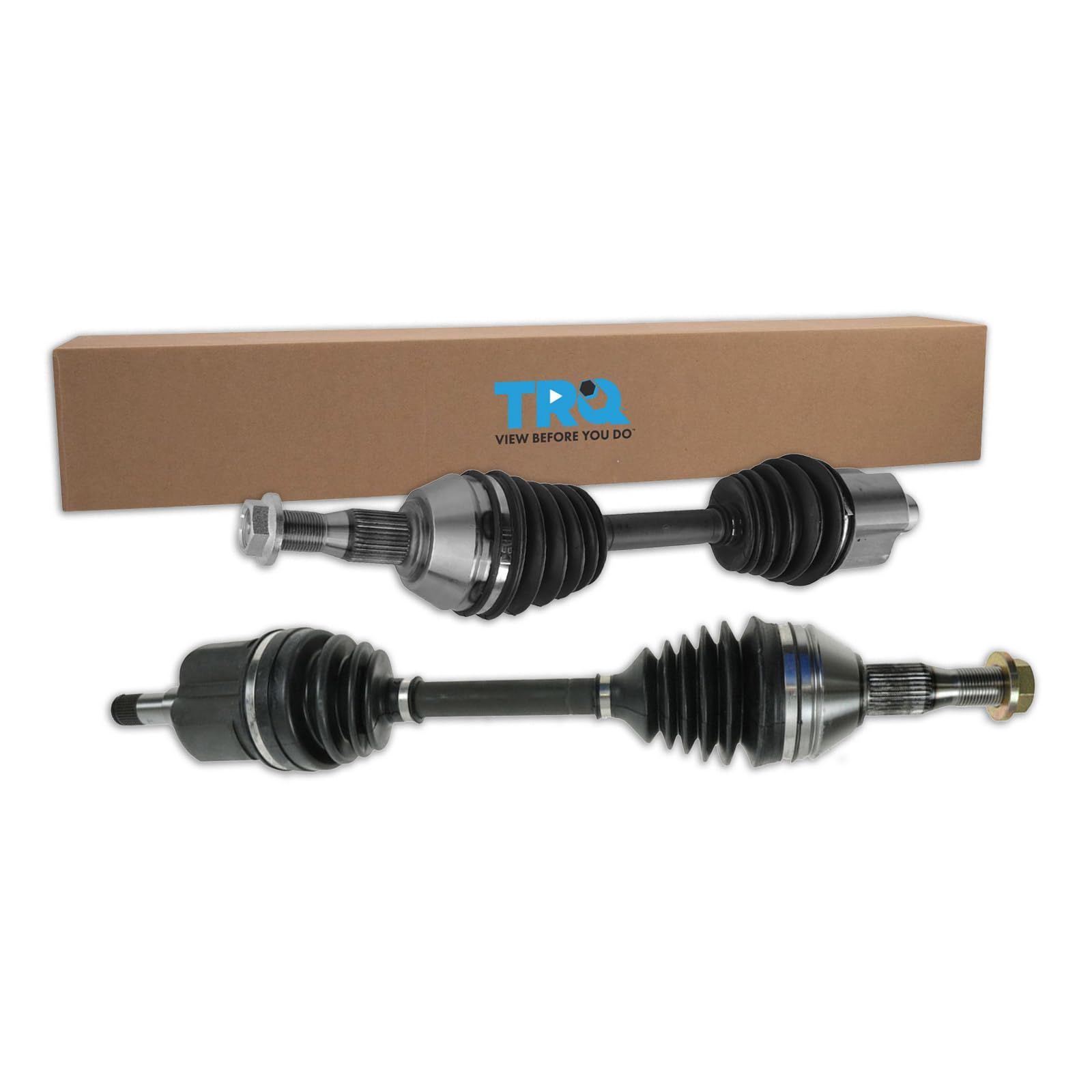 Trq Front Cv Axle Shaft Assembly Set Compatible With 2009-2011 Buick Lucerne