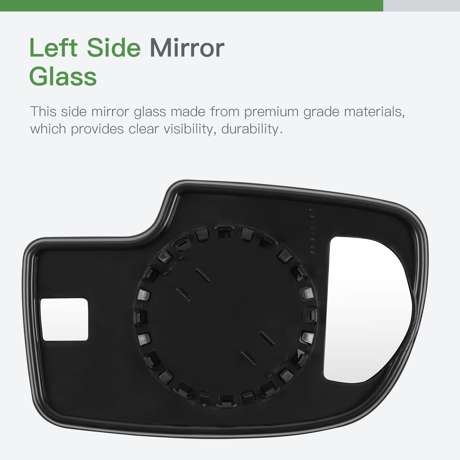 SCITOO Mirror Glass Replacement Passenger Side Fit for 1999-2003 for Chevy Silverado Pickup 2007 for Chevy Silverado Pickup 2000