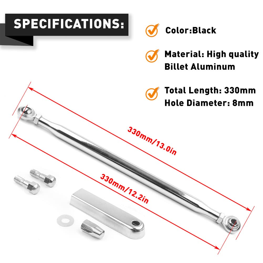 Gzyf Motorcycle Round Gear Shift Linkage For Harley Touring Electra Glide Flht, Road King Flhr, Road Glide Fltr, Street Glide Flhx, Trike Flhtcutg Flhxxx Flrt, Chrome