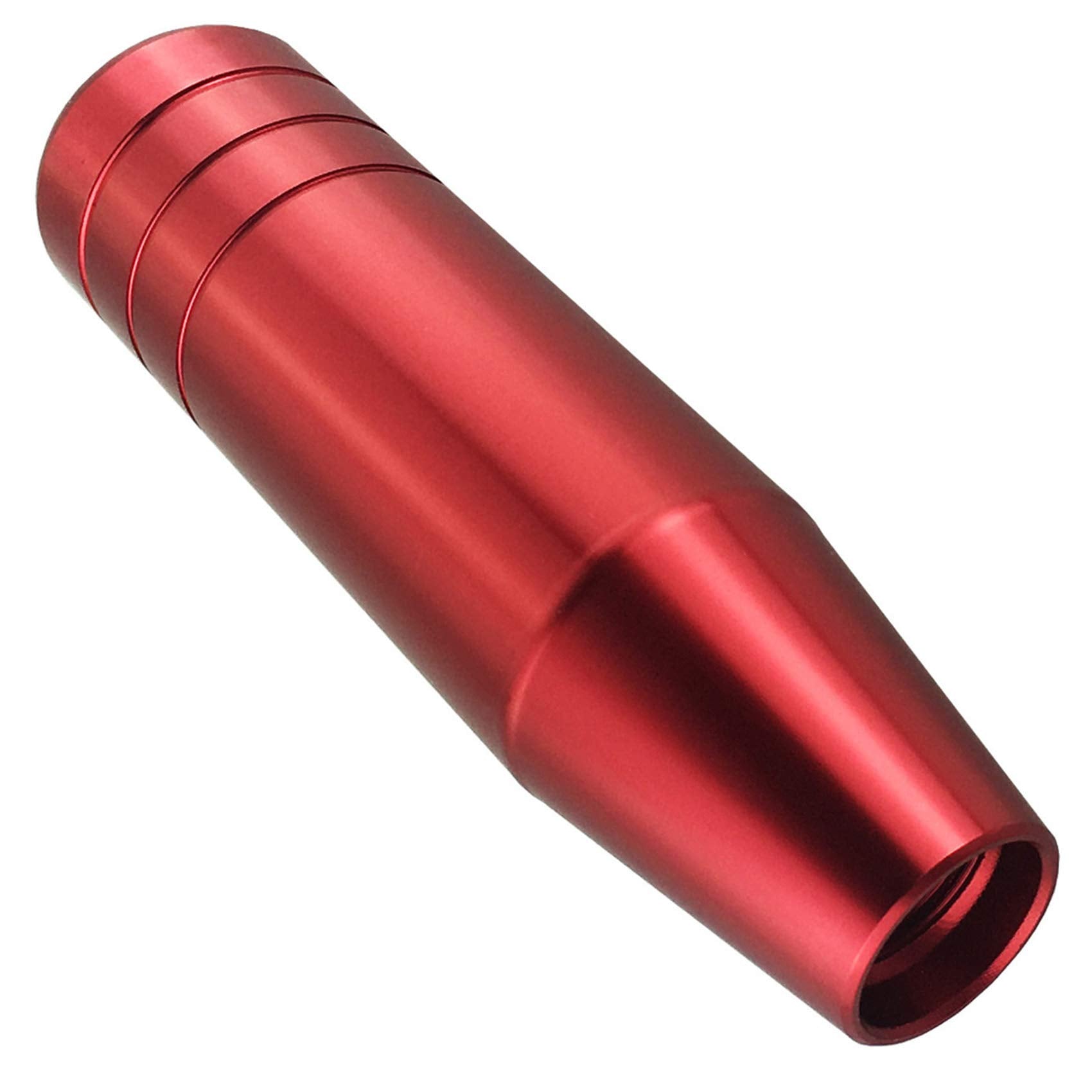 Abfer 5 Red Shift Knob, Aluminum Alloy Weighted Gear Lever Metal Stick Shifter Handle Fit Most Automatic Manual Vehicle