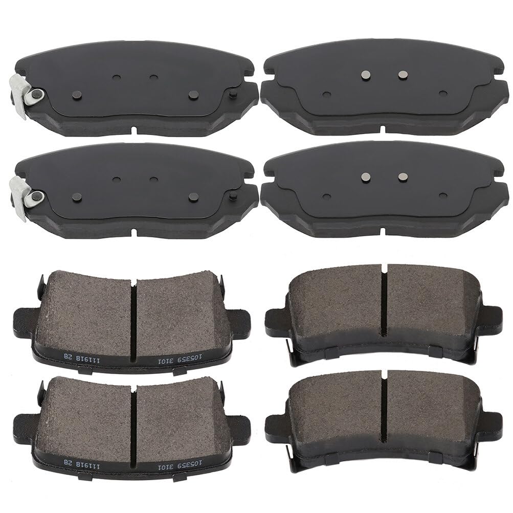 Automuto 8Pcs Front & Rear Disc Brake Pads Set D1430 D1125 For Chevrolet Impala 2014-2020