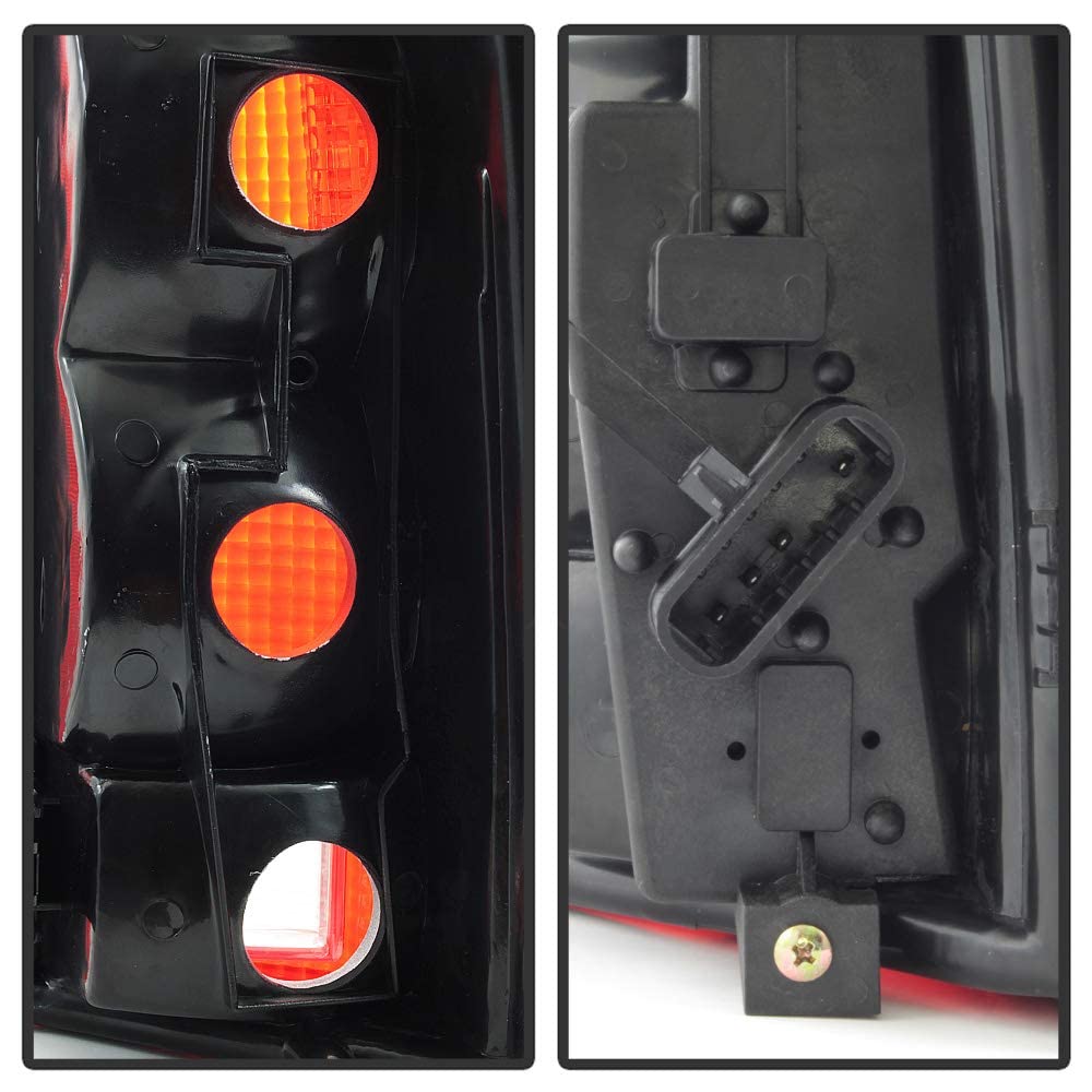Acanii - For 1988-1998 Chevy/Gmc C10 C/K 1500 2500 3500 Silverado Yukon Suburban Tahoe Tail Lights Lamps W/Circuit Board