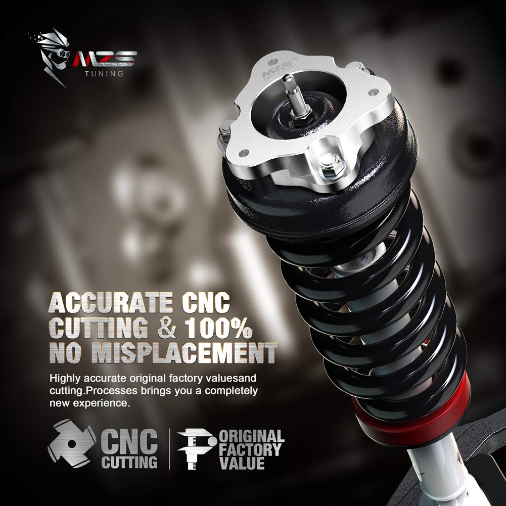 Mzs 3.5 Inch Front Leveling Kit Upper+Lower Lift Strut Spacers Compatible With 2007-2025 Silverado Sierra Yukon Suburban 1500 Ta