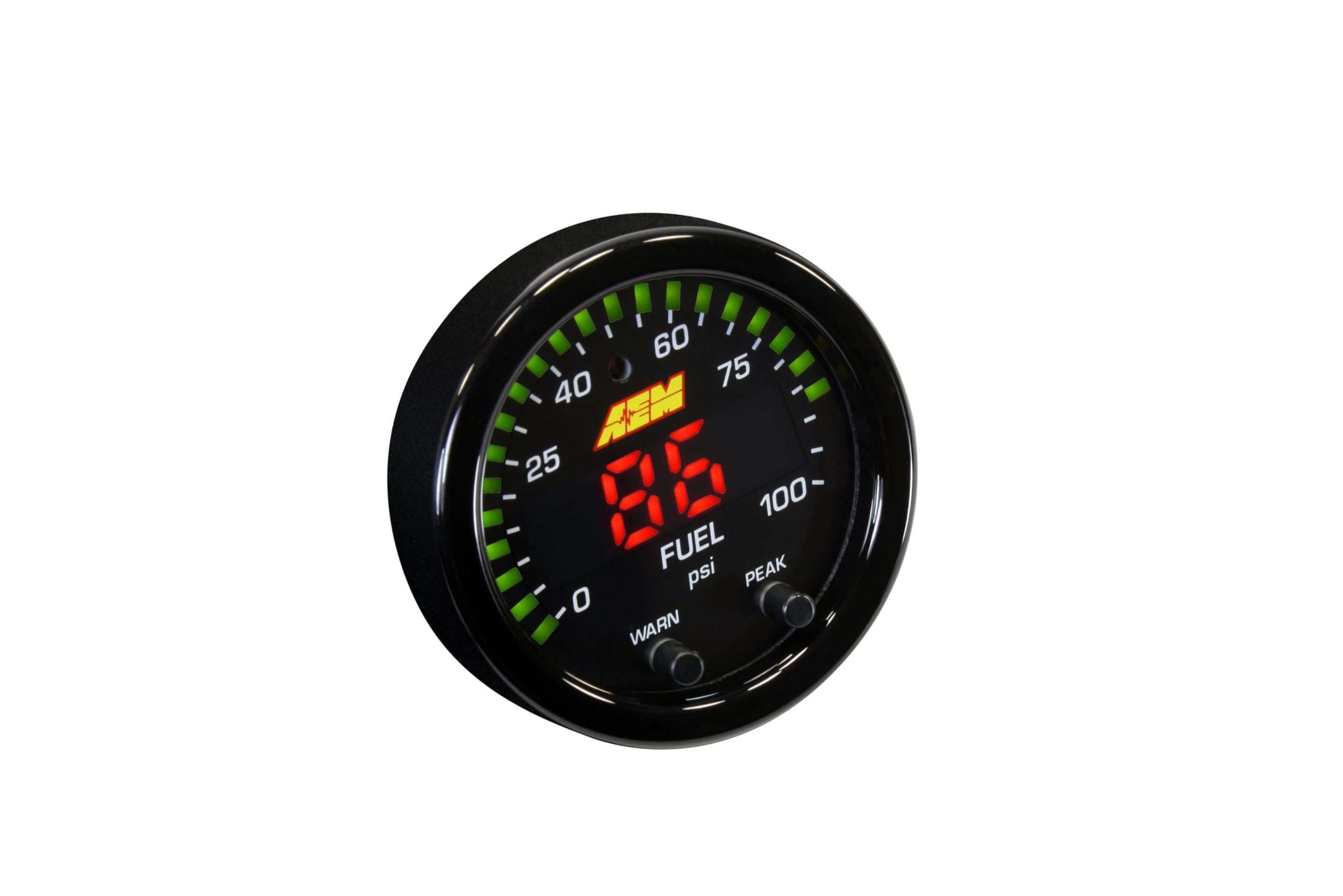 Aem 30-0301 X-Series Pressure Gauge, Black, 52Mm