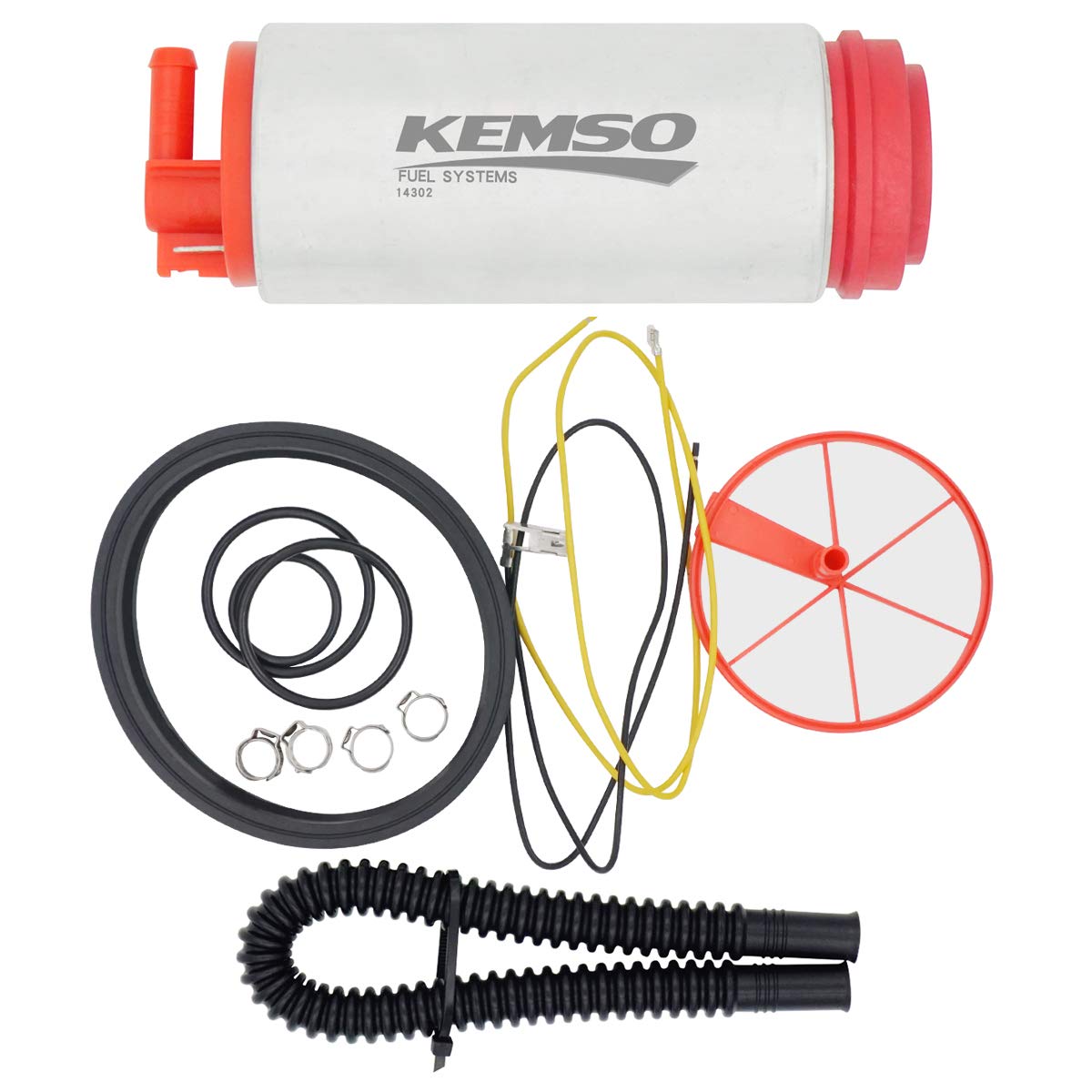 Kemso 340Lph High Performance Electric Fuel Pump For Audi/Vw 1.8T, Replace 9-654-1025, E8424M