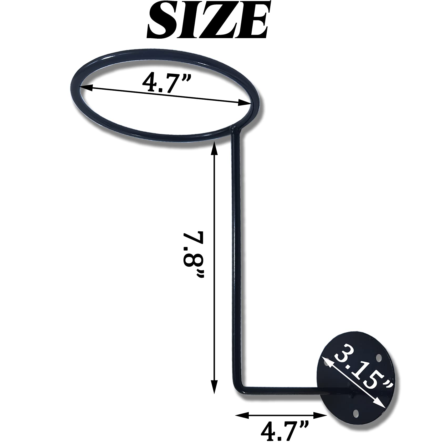 ROYHOO 2PCS Motorcycle Accessories Helmet Holder, Metal Stand Wall Mounted Hanger Rack for Jacket,Coats,Hats,Dancing Masks,Ball