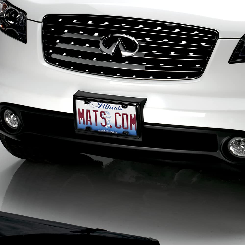 WeatherTech ClearCover License Plate Cover and Frame, Beluga Grey