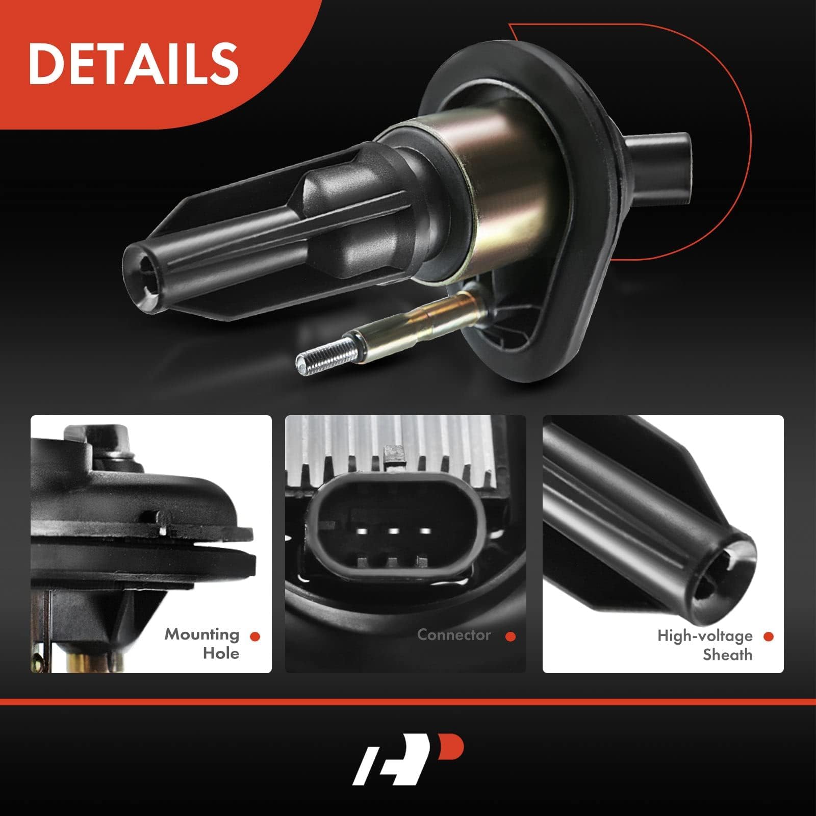 A-Premium Ignition Coils Pack Replacement For Chevrolet Trailblazer Gmc Envoy 2002-2005 Buick Rainier Isuzu I-290 I-370 Ascender