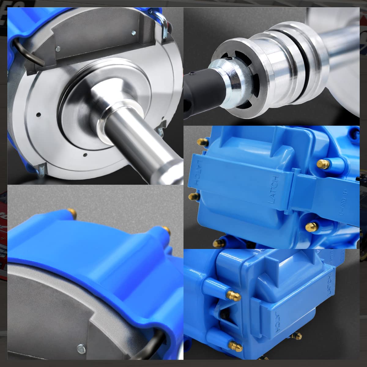 MAS Complete HEI Distributor 65K Coil 7500 RPM Compatible with Small Block Ford SBF 5.8 L 351W Windsor 8 Cylinder One Wire Insta