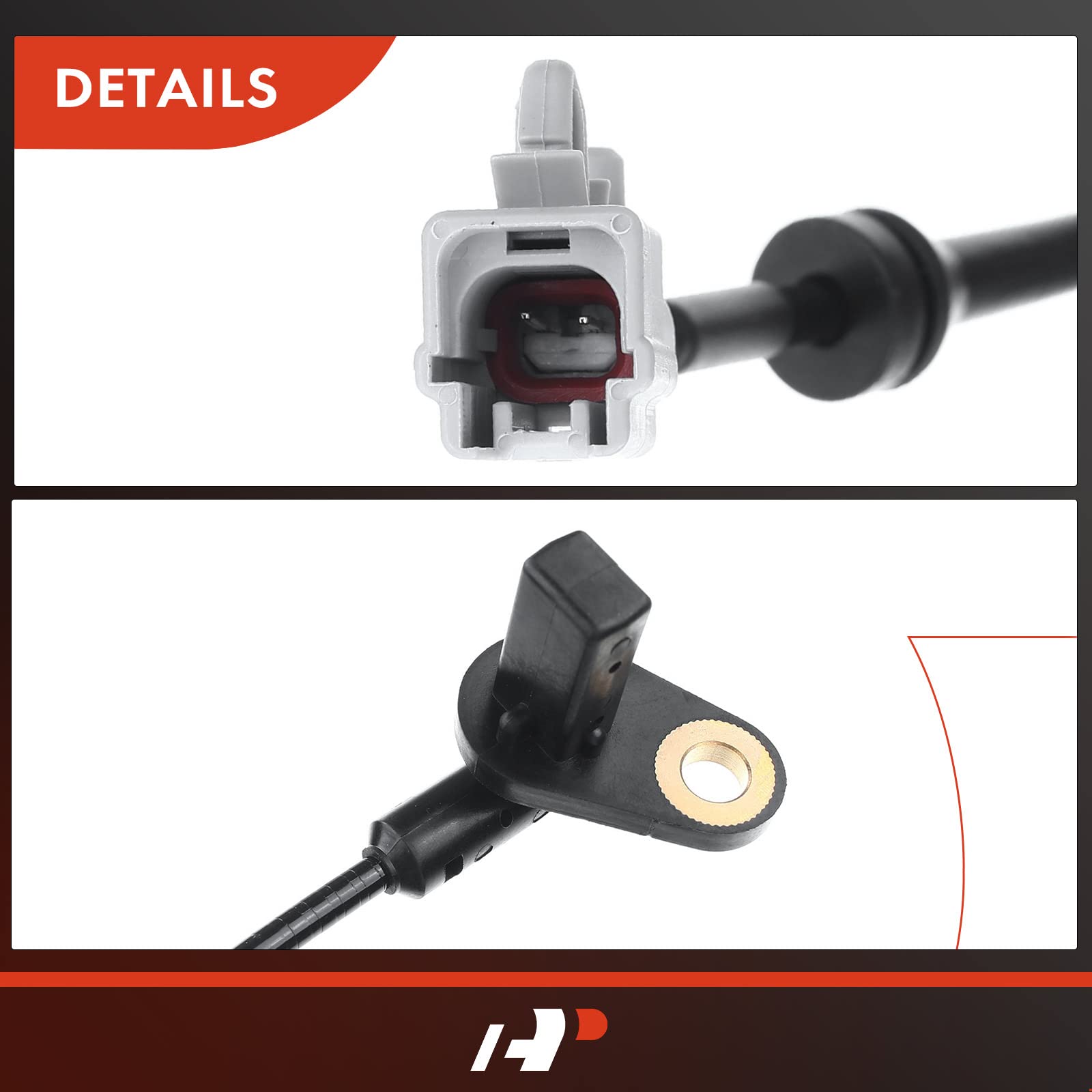 A-Premium ABS Wheel Speed Sensor Compatible with Nissan Models - X-Trail 2002 2003 2004 2005 2006 2007, L4 2.5L - Rear Right Passenger Side, Replace# 47900EQ010, 47900-EQ010
