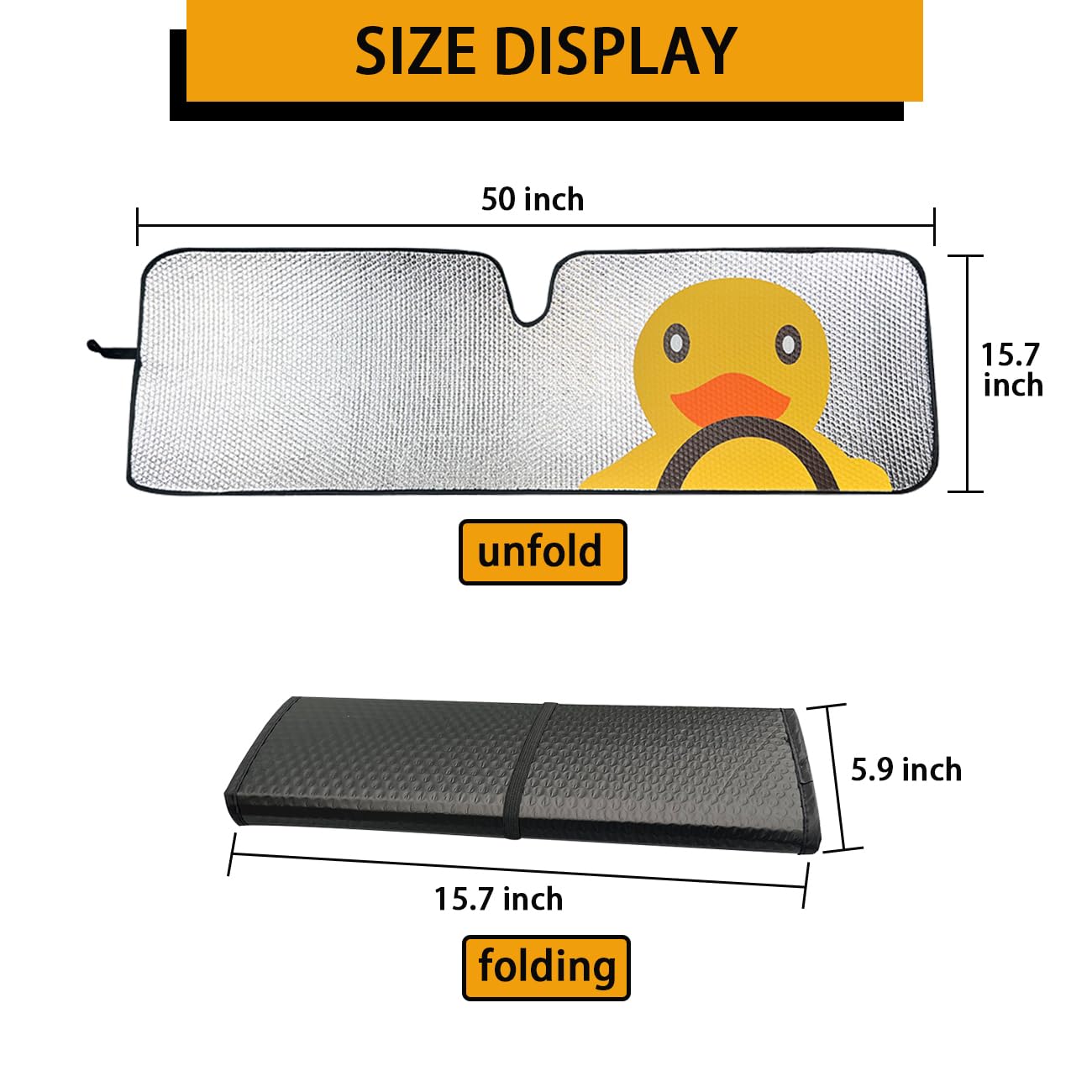 EJDRFN Windshield Sun Shade for Jeep Wrangler TJ JK JL Gladiator JT, Silver, Special Metallized Polyester Film, 2/4 Door