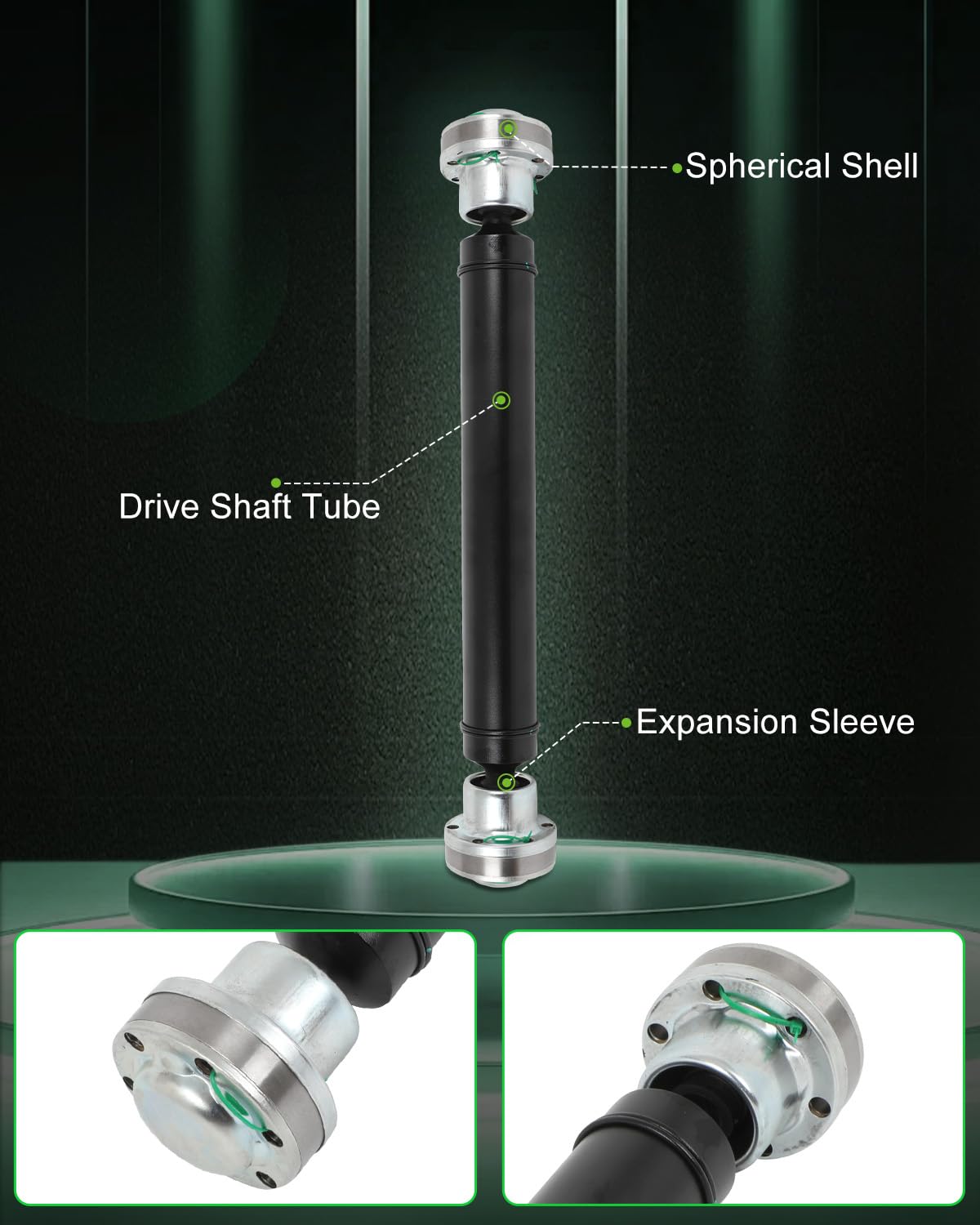 Scitoo?25.375''?Steel Front Driveshaft Assembly Drive Shaft Prop Shaft Compatible For Mercedes-Benz Gl450/Gl550/Gl63 Amg/Ml550/M