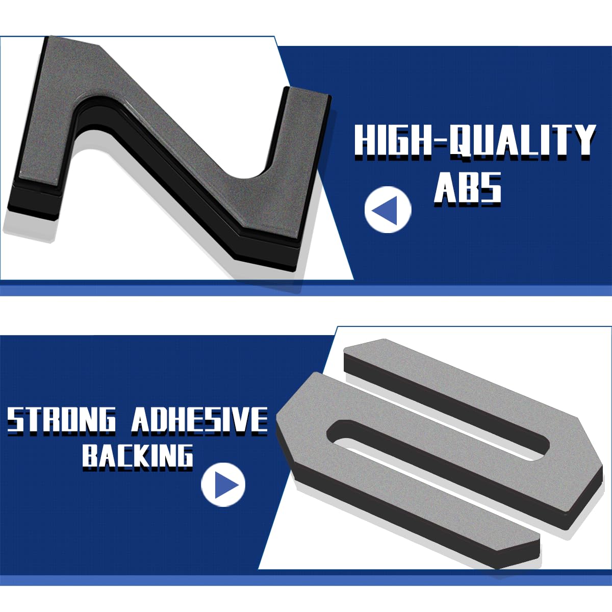 Tailgate Insert Letters Compatible For 2022 2023 2024 2025 Santa Cruz 4D Raised Tailgate Decal Letters (Double Layer Black Edge