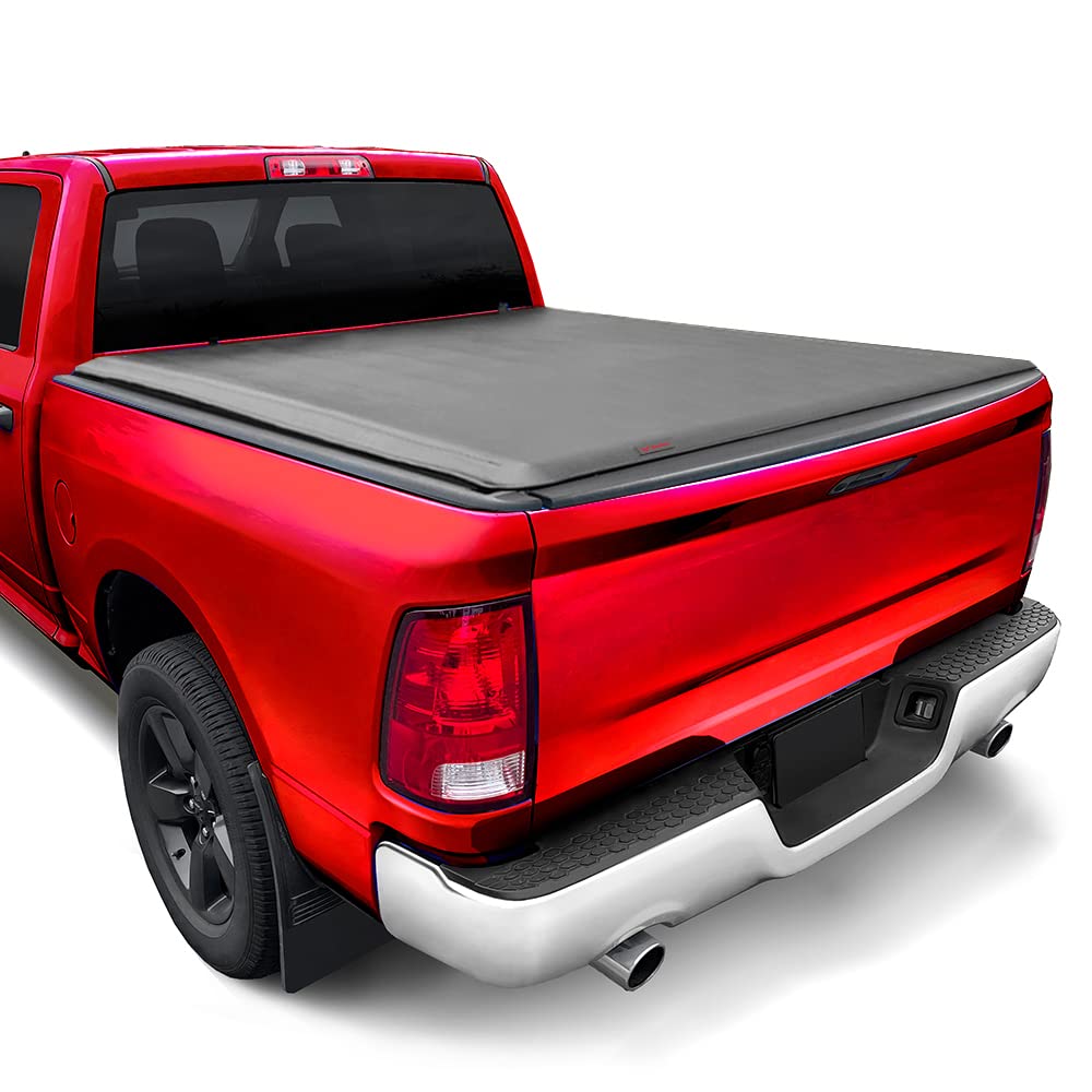 Maxmate Soft Roll-Up Truck Bed Tonneau Cover Compatible With 2009-2018 Dodge Ram 1500; 2019-2024 Classic | 5'7'' (67'') Bed | Tc