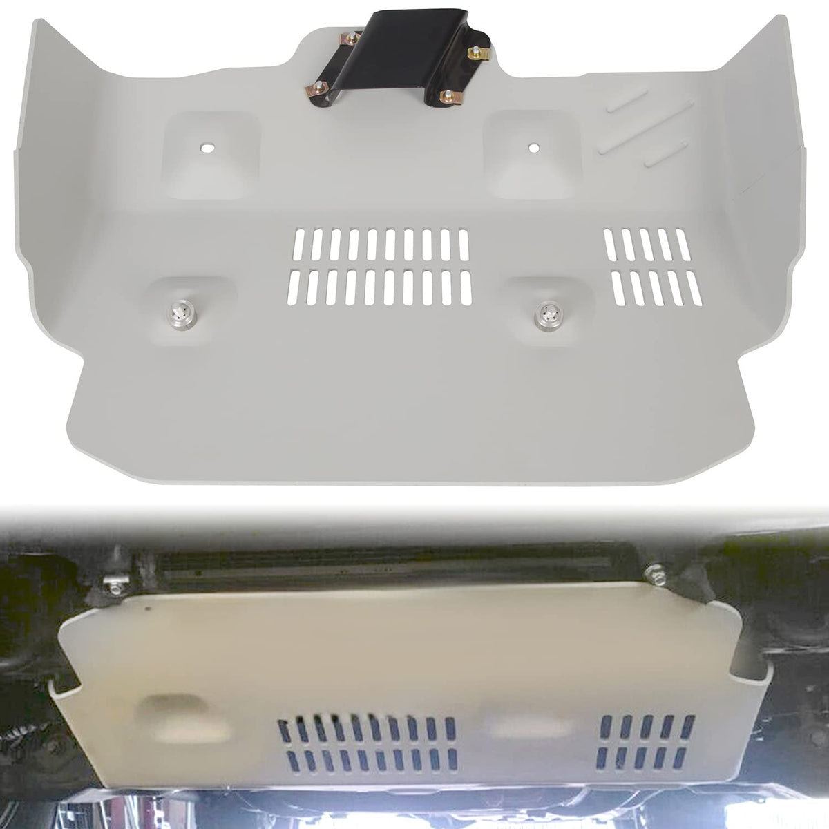 ECOTRIC Skid Plate Compatible with 2014-2022 Toyota 4Runner & 2009-2014 FJ Cruiser 4.0L V6 Aluminum Front Skid Plate Protection 
