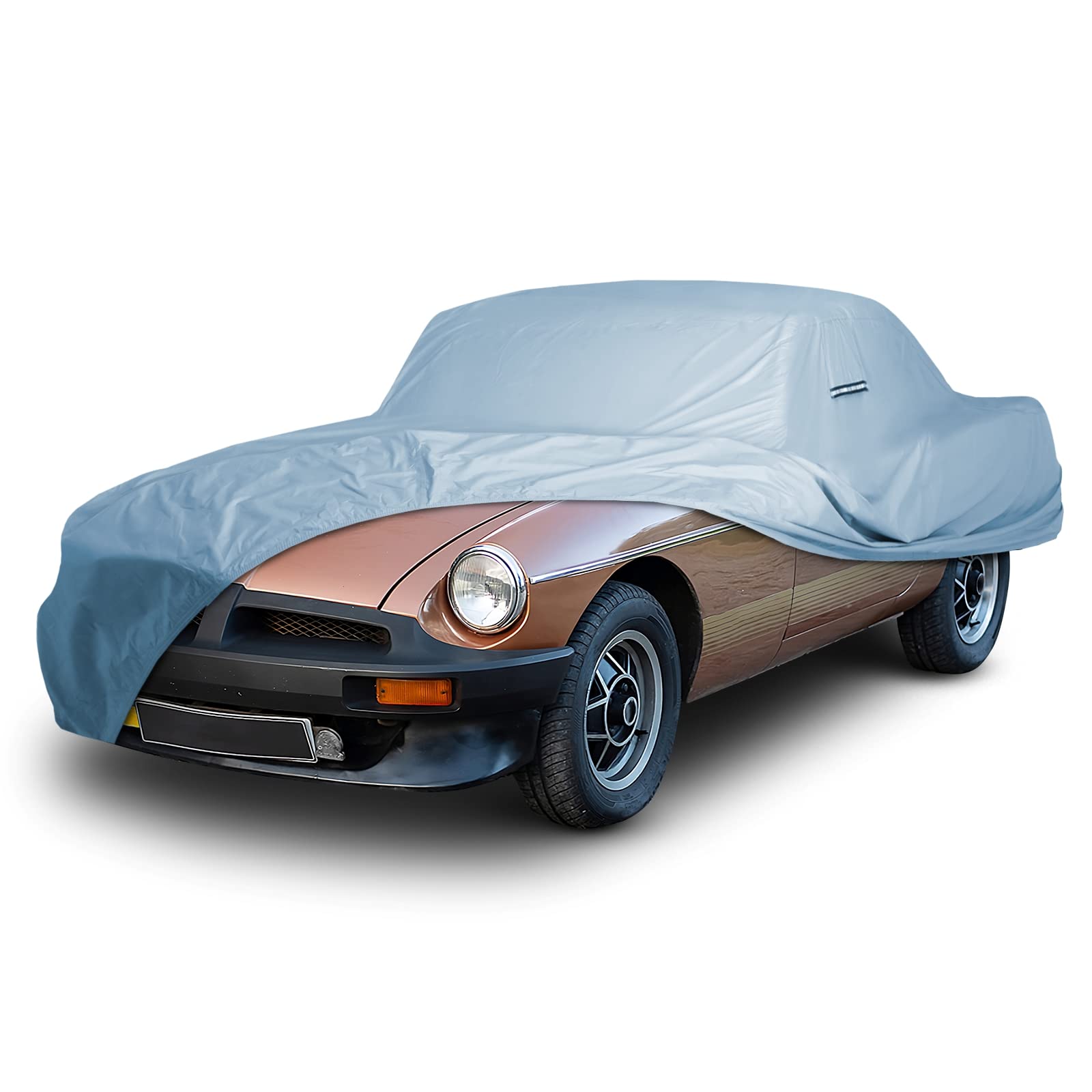 Icarcover Custom Car Cover For 1962-1981 Mg Mgb Roadster, Waterproof All-Weather Rain Snow Uv Sun Protector Full Exterior Weathe