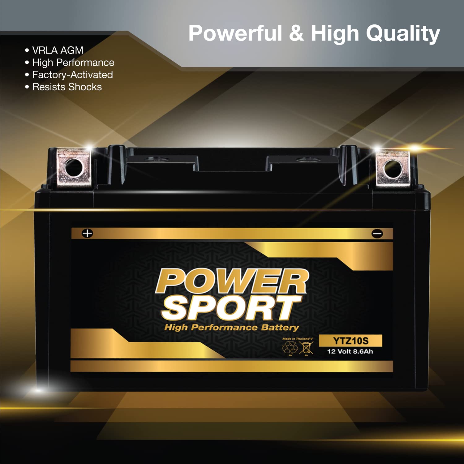 Expertpower Ytz10S 12V8.6Ah Lead_Acid_Battery