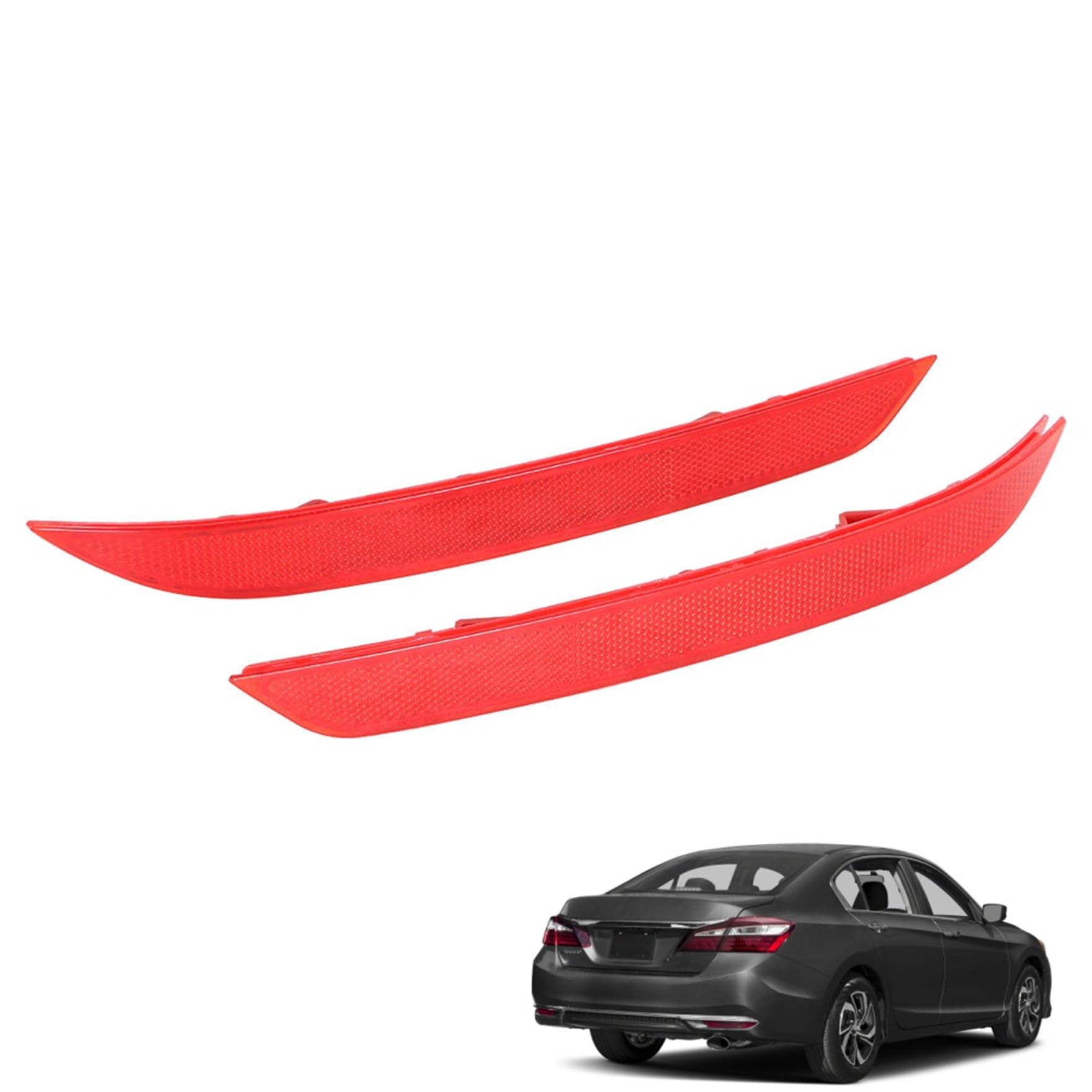 Waltyotur 2Pc Rear Left & Right Bumper Reflector Set Replacement For Accord 2016-2017 Replacement For Ho1185111 Ho1184111 33505T2Aa11 33555T2Aa11