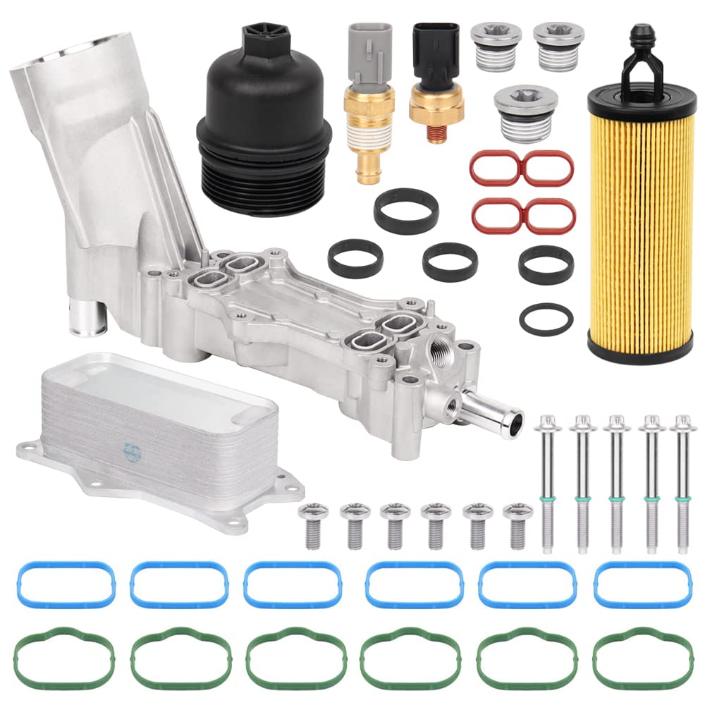 926-959 Aluminum Engine Oil Cooler And Oil Filter Housing Adapter 926-876 Fit For 3.6L 2011-2016 Dodge Charger Chrysler 200 300 