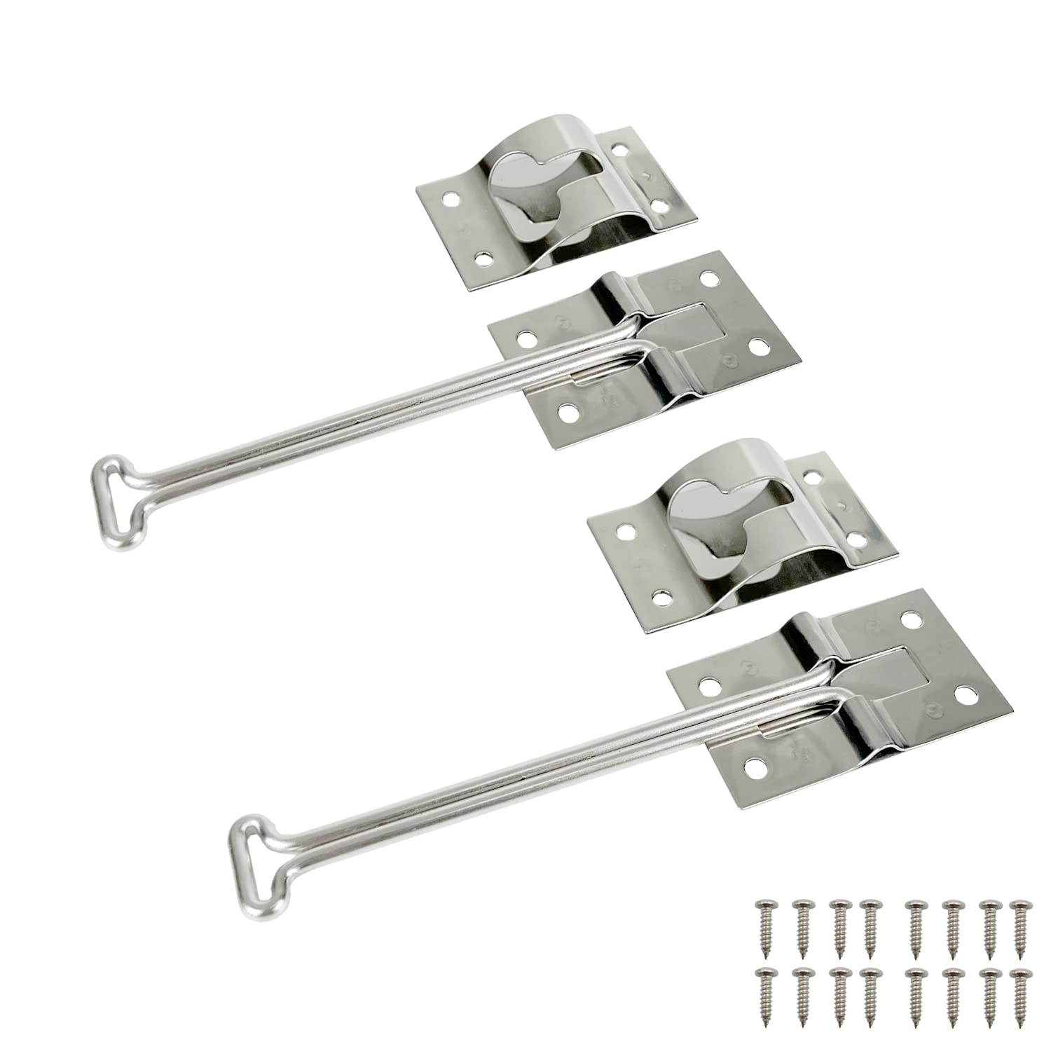 ESUDNT Rv Door Latch Trailer Door Latch 304 Stainless Steel Camper Door Latch Trailer Door Holder Rv Door Holder Rv Screen Door 