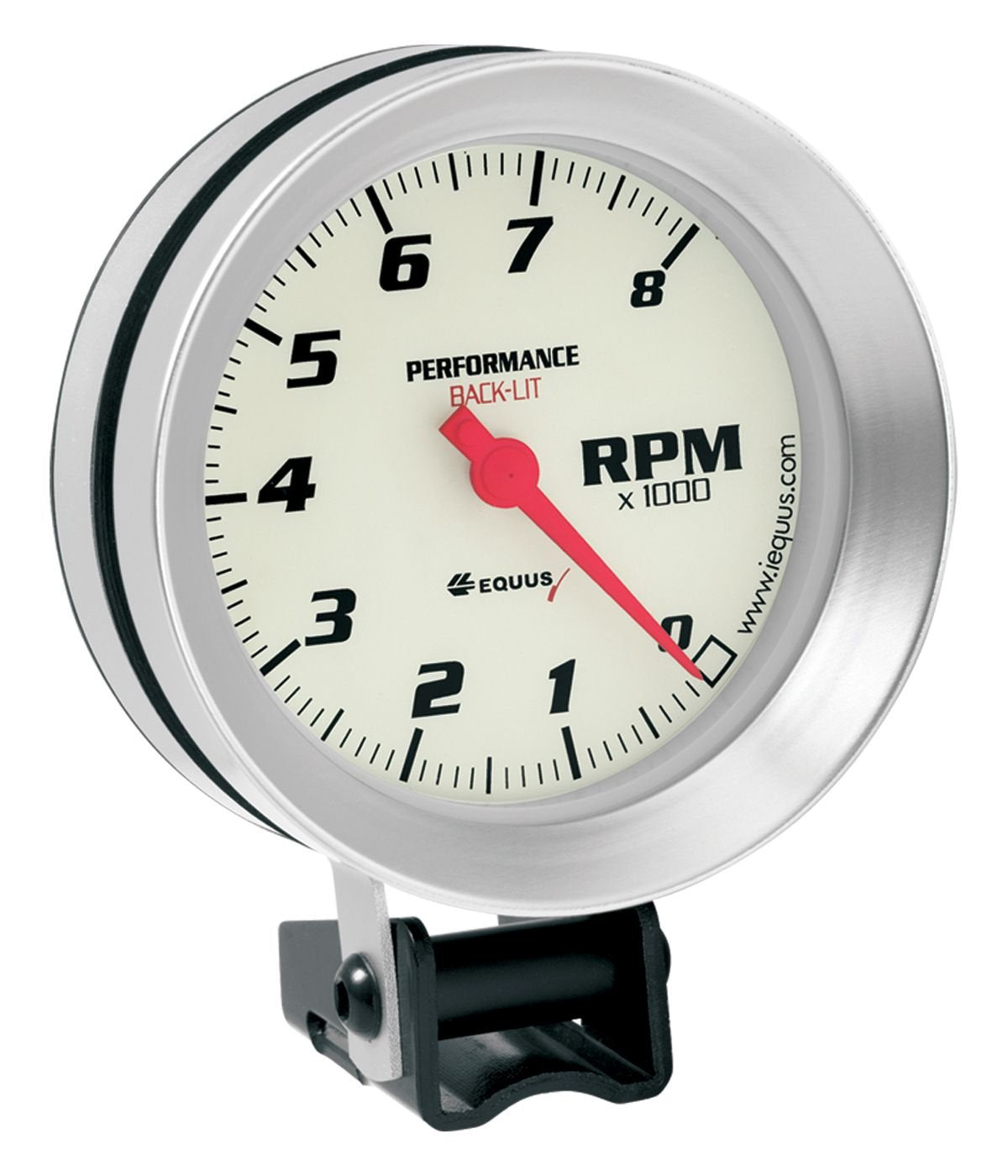 Equus 8068 3-3/8'' Tachometer (Dis), White With Aluminum Bezel