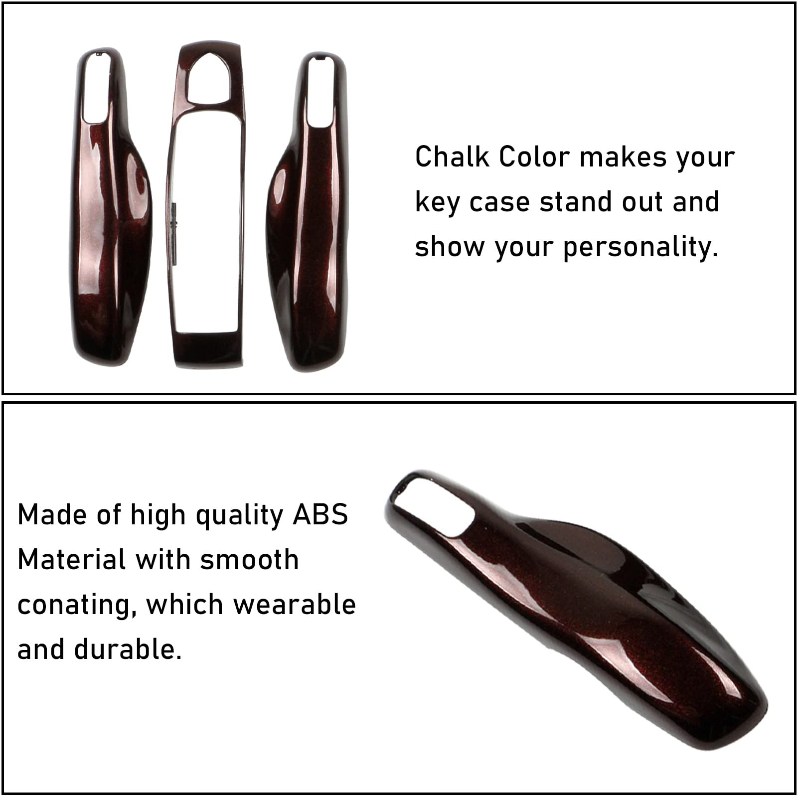 Jaronx Compatible With Porsche Key Fob Cover, Key Cover Compatible With Porsche Cayenne Panamera Macan Cayman 911 Key Fob Cover Key Shell Compatible With Porsche Key Accessories (Amethyst Metallic)