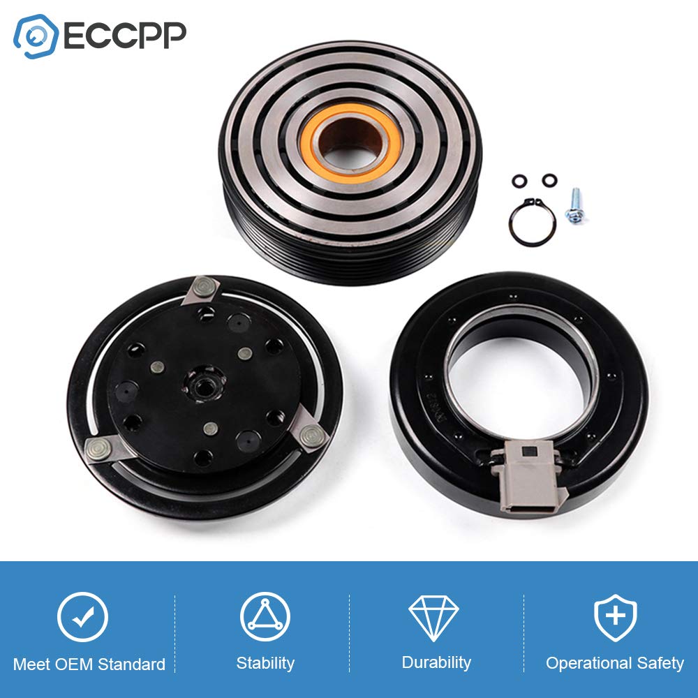 Eccpp A/C Compressor Clutch 1996 For Ford E-150 E-350 Econoline 4.9L 5.0L 5.8L 1991-2001 For Ford Explorer 4.0L Ac Clutch