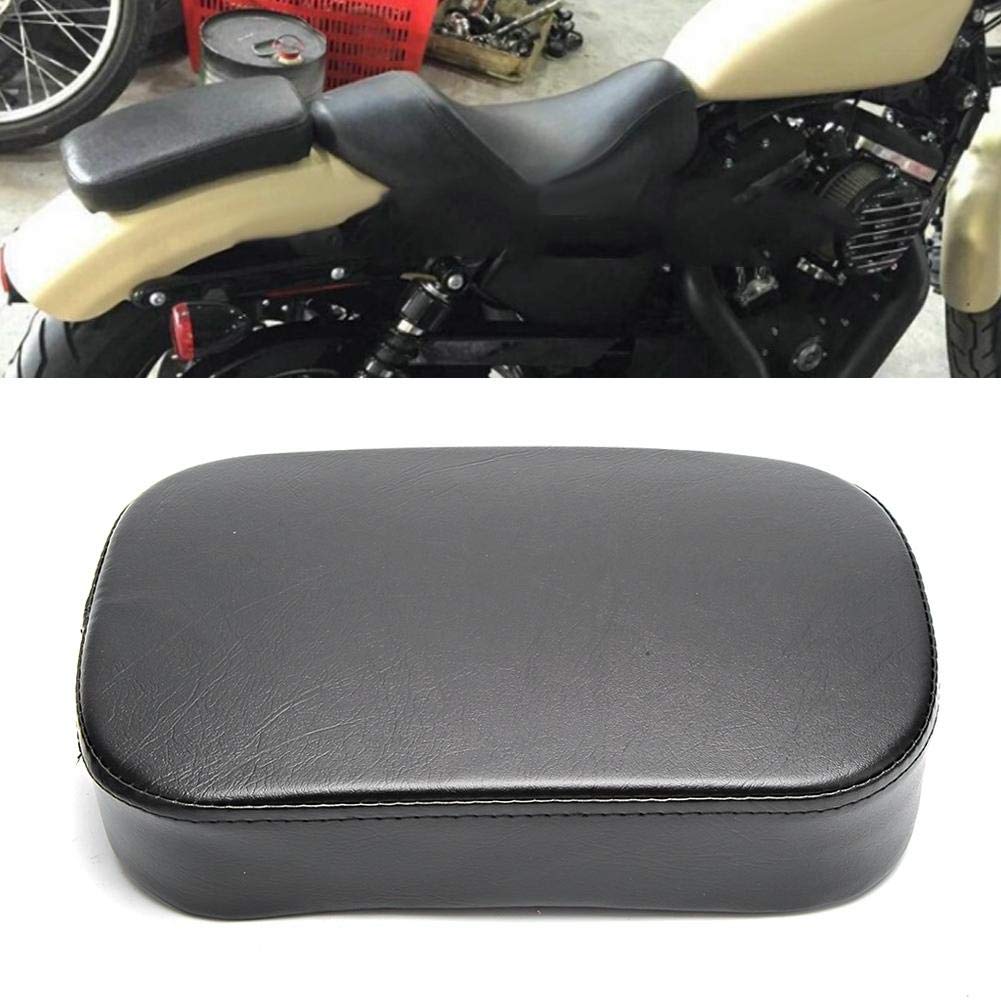 Kimiss Motorcycle Seat Cushion, Motorcycle Universal Pillion Pad Rear Seat Cushion Passenger Saddle With 8 Suction Cup