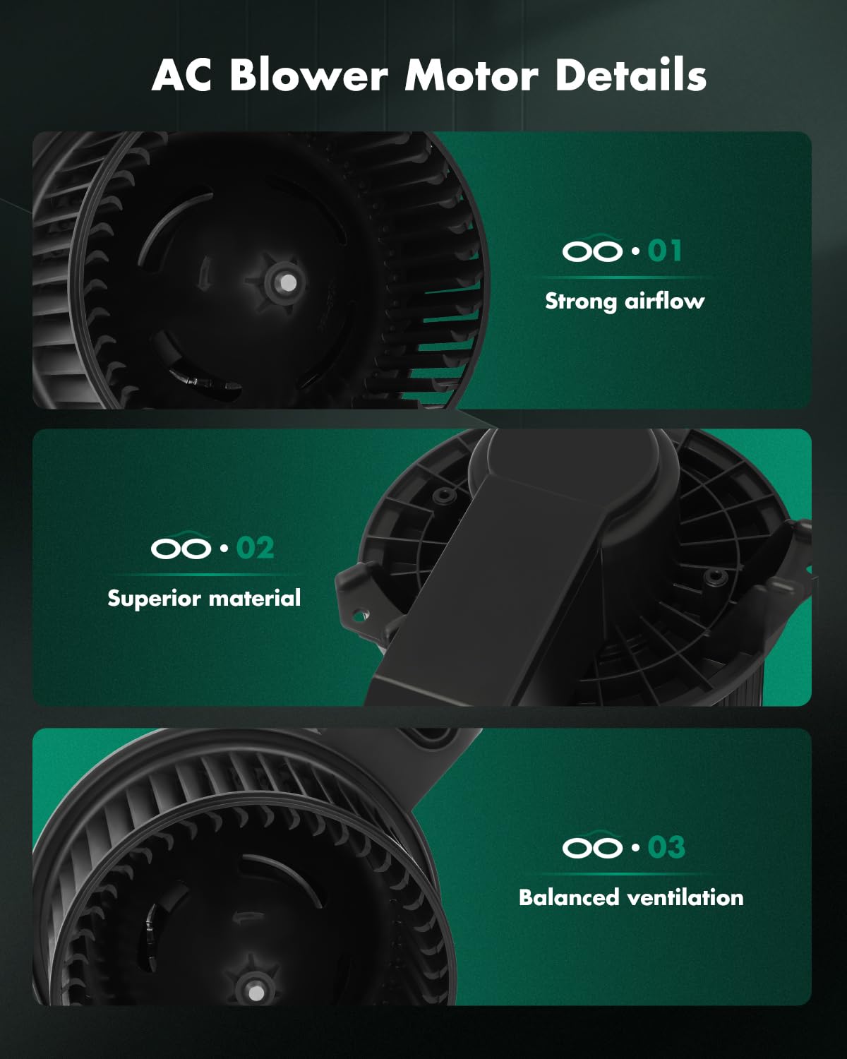 Scitoo Hvac Heater Blower Motor With Fan Cage 700273 For Ford For Mustang 2010-2014