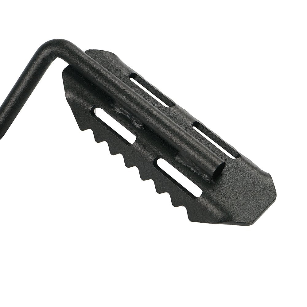 Xprite Wrangler Foot Pegs, Metal Steel Exterior Door Hinge Mounted Front Rest Pedals Compatible With 2007-2018 Jeep Wrangler Jk