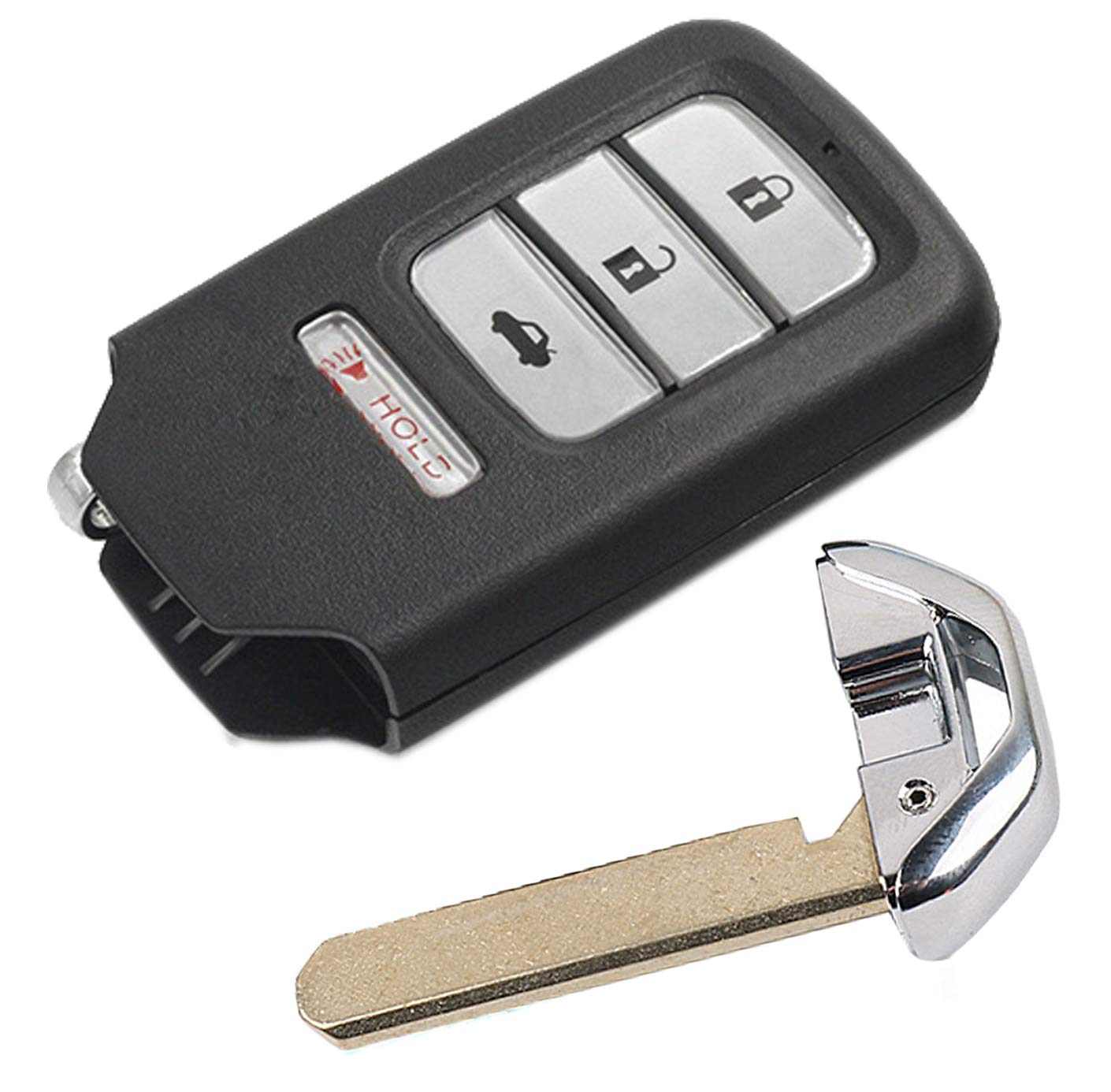 4 Buttons Smart Key Fob Case Shell Fit for Honda Accord Civic CR-V CR-Z HR-V Pilot Keyless Entry Remote Control Car Key Fob Cove