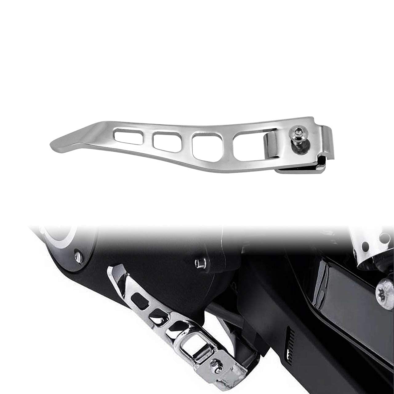 Hdbubalus Motorcycle Kickstand Extension Fit For Harley Dyna Street Bob Fxdb Fat Bob Low Rider Super Glide Custom 2007-2017 Chro