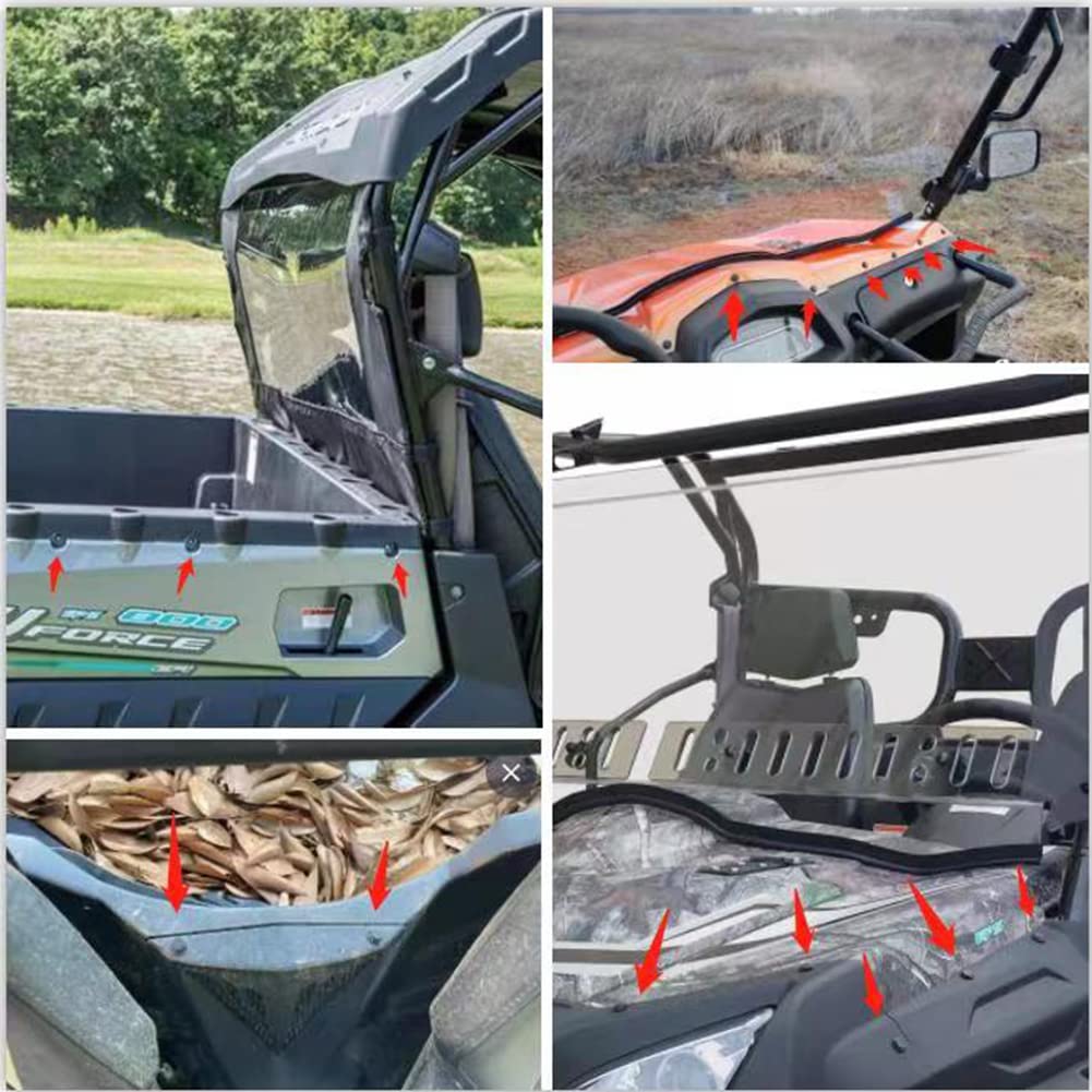 Qymoto Cfmoto Plastic Rivets Push Pins For Cfmoto Uforce Zforce Cforce Utv Plastic Hood Fender Clips Body Rivets,9060-040310 (20