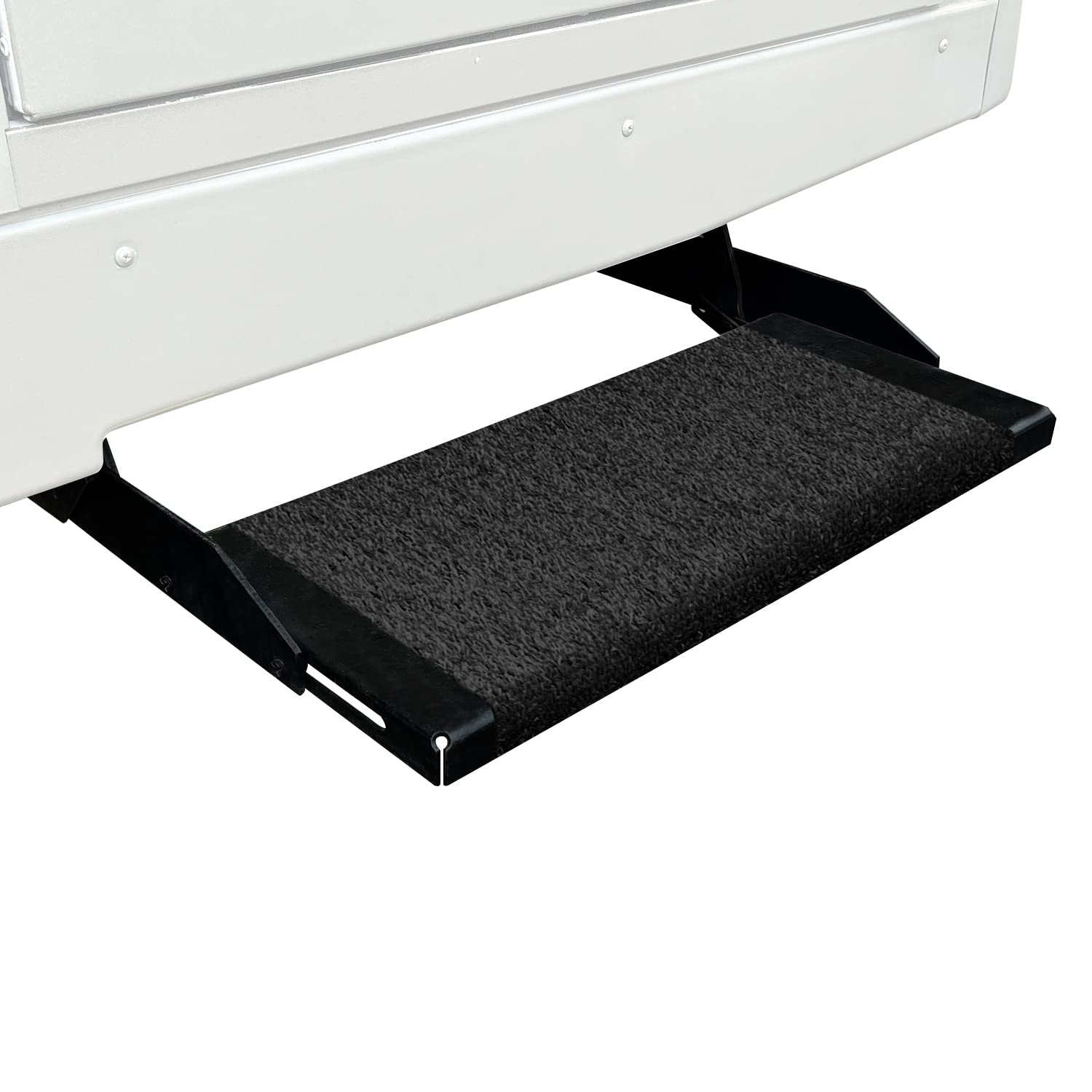 Prest-O-Fit 2-1042 Wraparound RV Step Rug Black 18 in. Wide