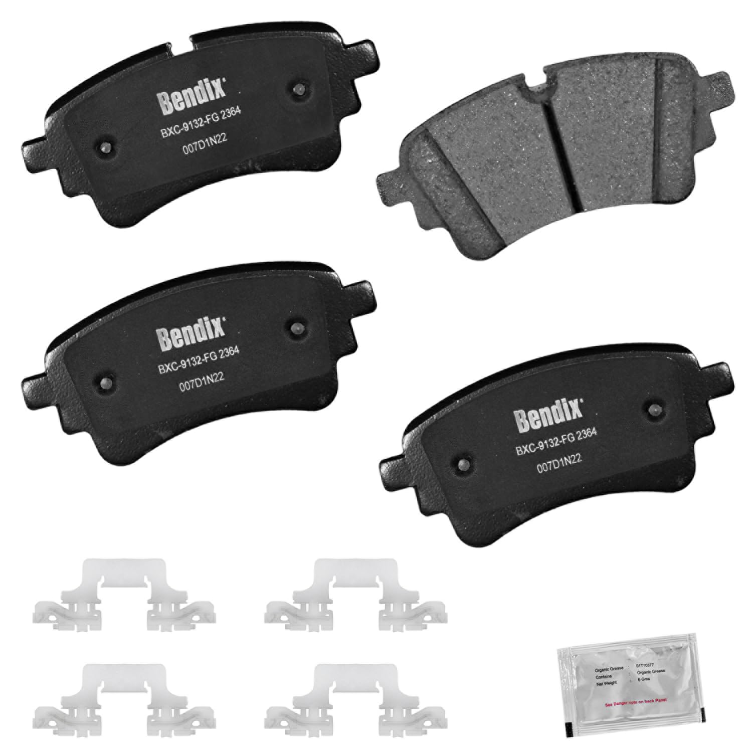 Bendix Priority1 Cfc2364 Ceramic Rear Brake Pads For Select Models Audi A4,A4 Allroad,A4 Quattro,A5 Quattro,A5 Sportback,A6 Allr