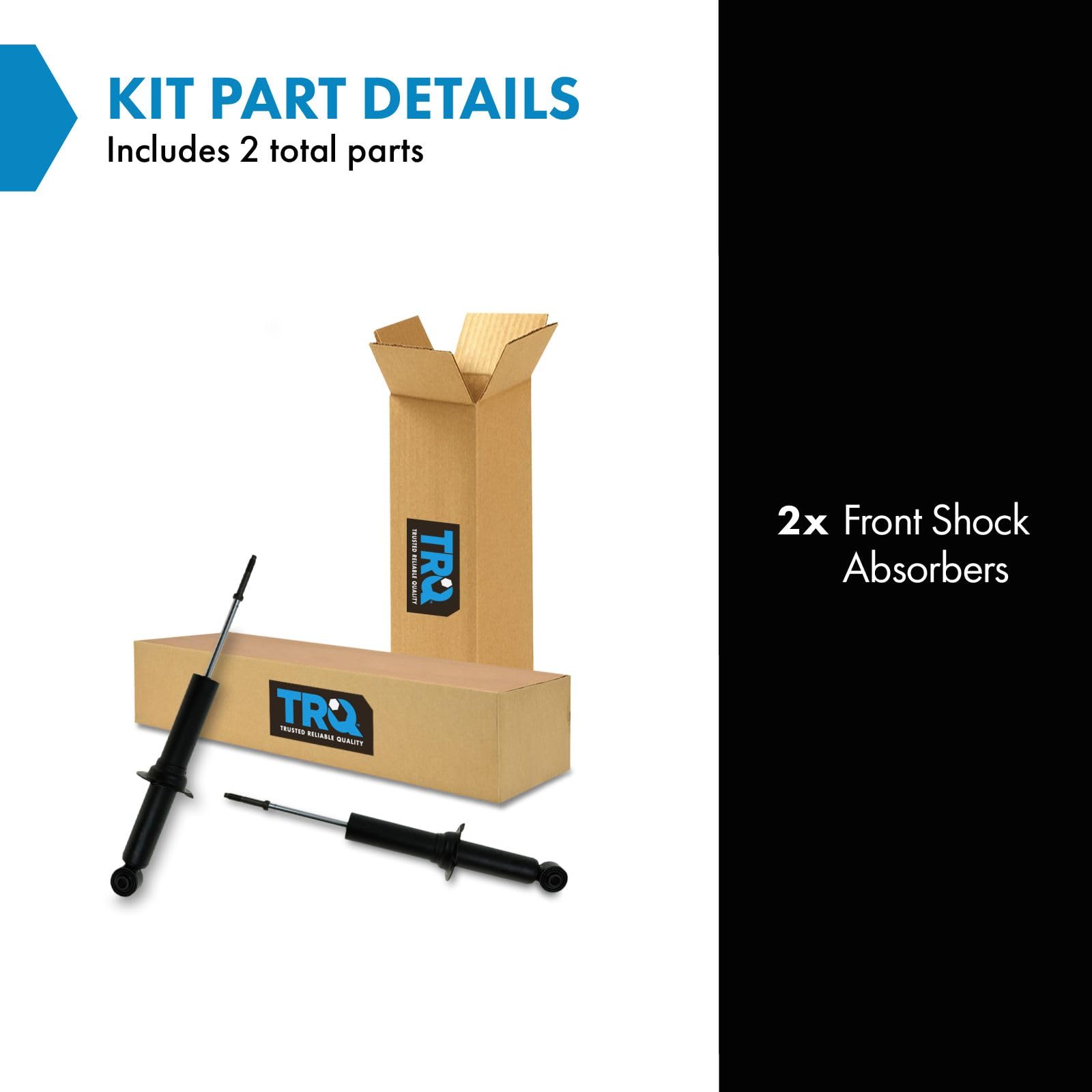 Trq Front Shock Absorber Set Compatible With 1995-2004 Toyota Tacoma