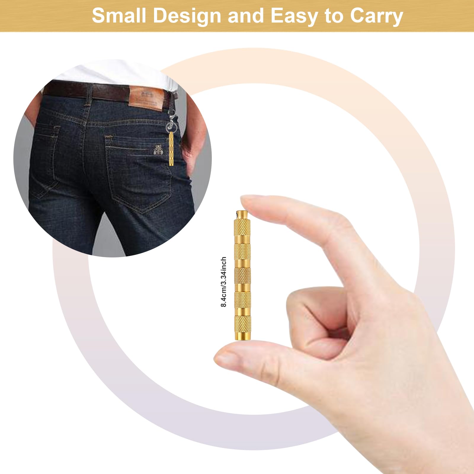 Godeson Tire Deflator,4 In 1 Solid Brass Easy Storage And Using Tire Air Down Tool,Tire Pressure Deflators For Offroad Vehicle