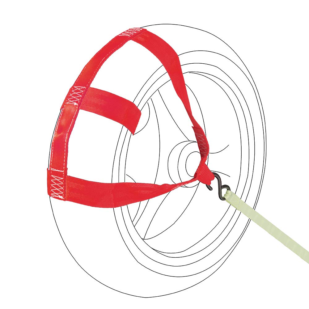 Moto4U Universal Motorcycle Rear Wheel Tie Down Strap In Red