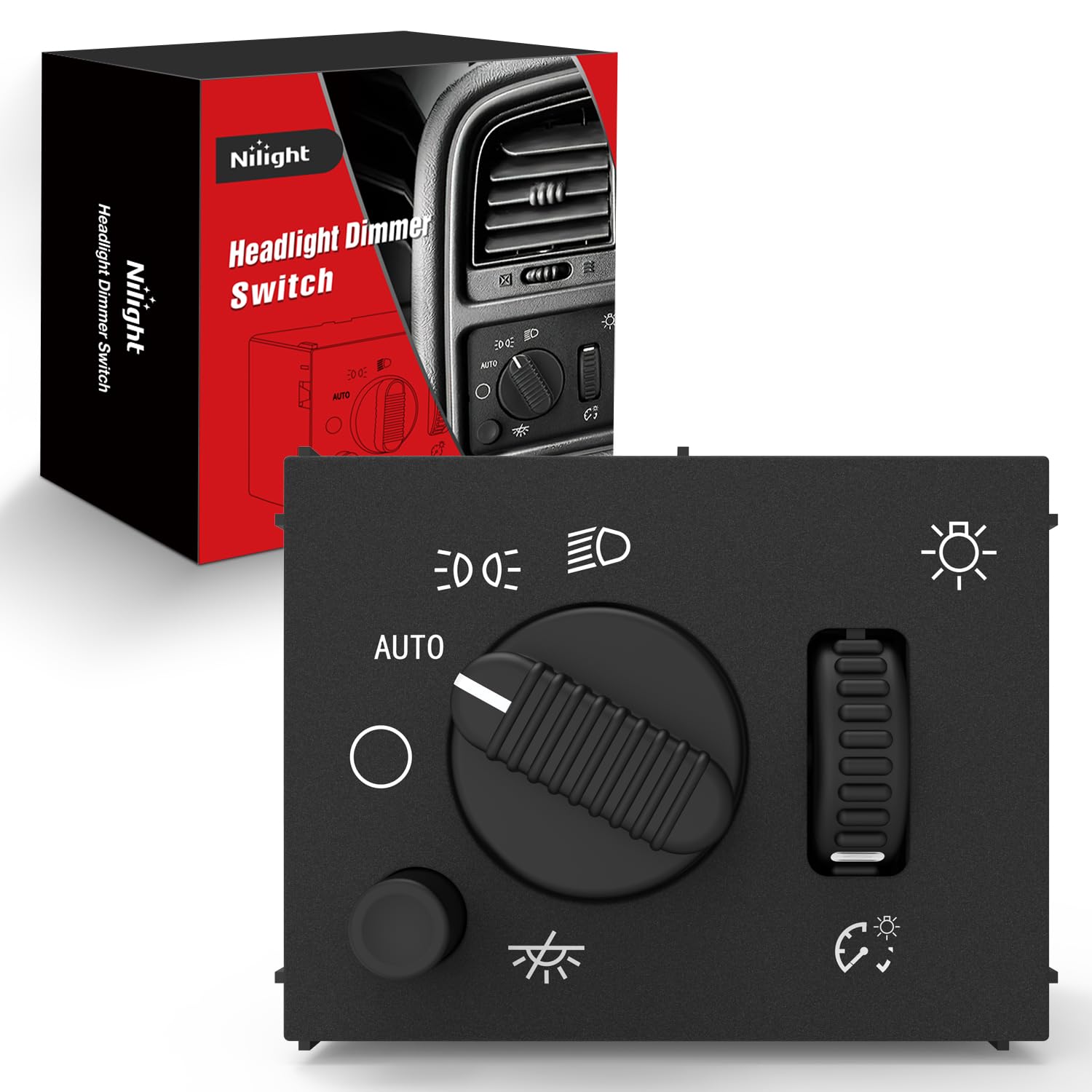 Nilight Headlight Dimmer Switch Compatible With 2003 2004 2005 2006 2007 Chevy Silverado 1500 2500 3500 2003-2006 Gmc Sierra 150