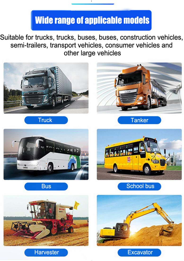 Camecho Truck Backup Camera Heavy Duty 18 Led Ir Night Vision Waterproof Vehicle Rear View Camera 12 V 24V Backup Camera Without