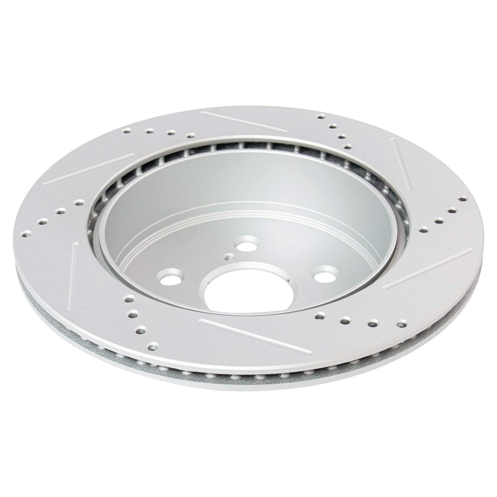 Trq Rear Performance Brake Rotor Drilled Slotted Pair Set For 2006 Gs300 / 2007-2011 Gs350 / 2006-2007 Gs430 / 2007-2011 Gs450H