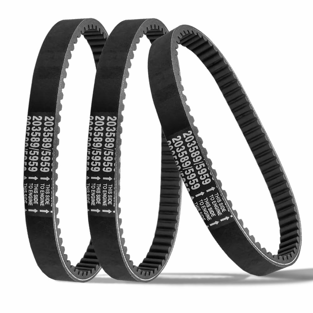 3 Pack Of Drive Belt For 30 Series Go Kart Torque Converter Drive Belt Replaces Manco 5959 / Comet 203589